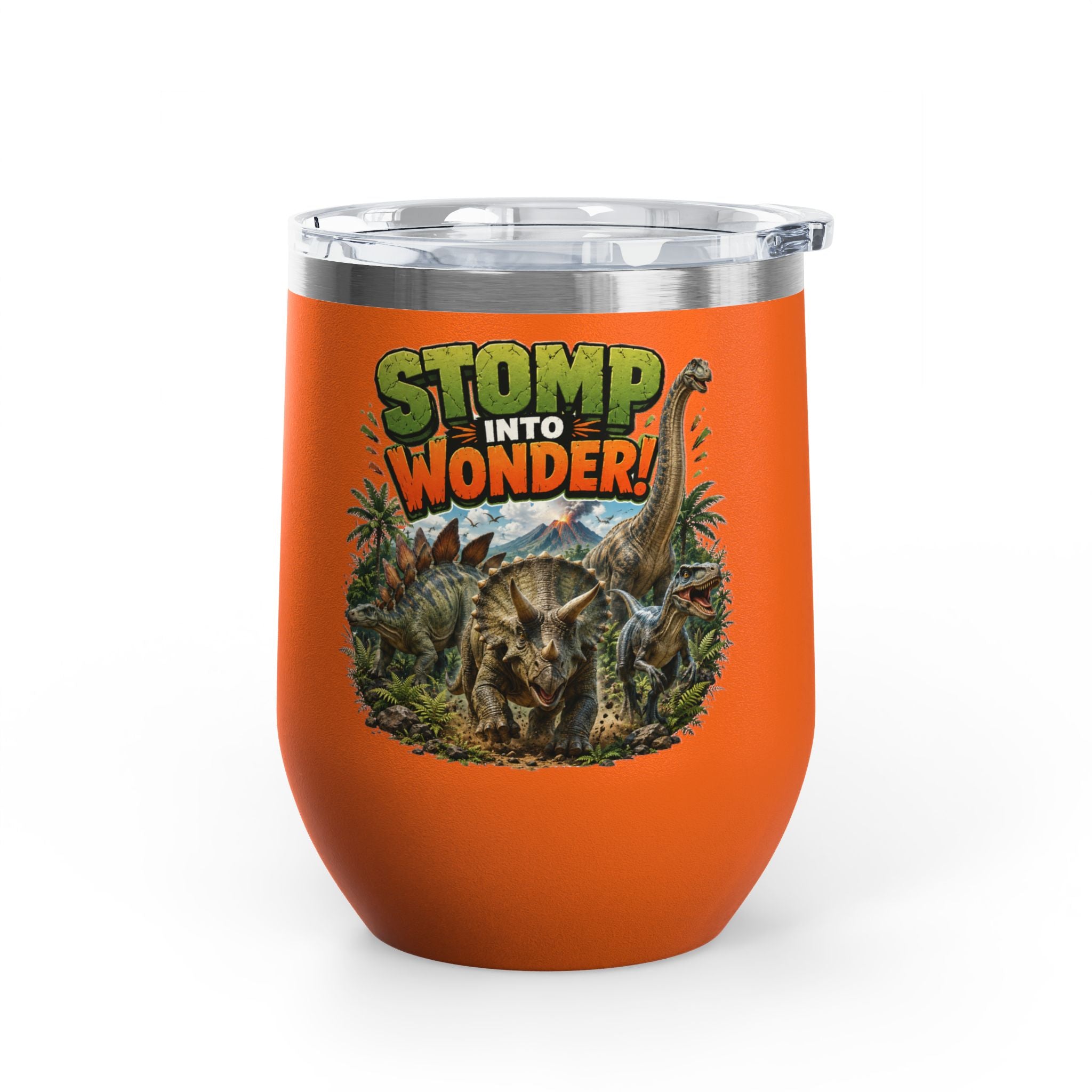 Dinosaur "Stomp Into Wonder" 12oz Tumbler