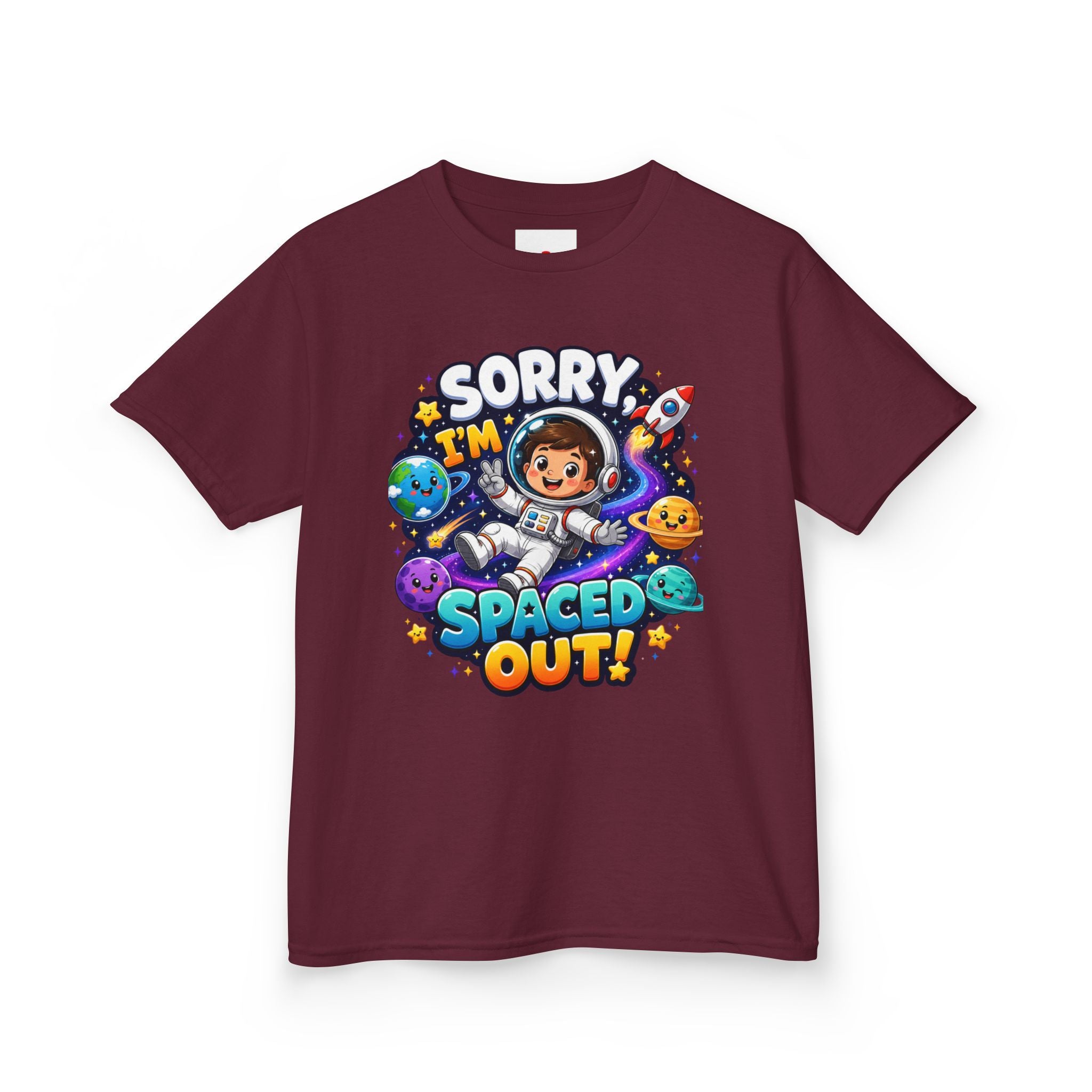 Spaced Out Kids T-Shirt — "Sorry I'm Spaced Out!" Cute Space Astronaut Tee