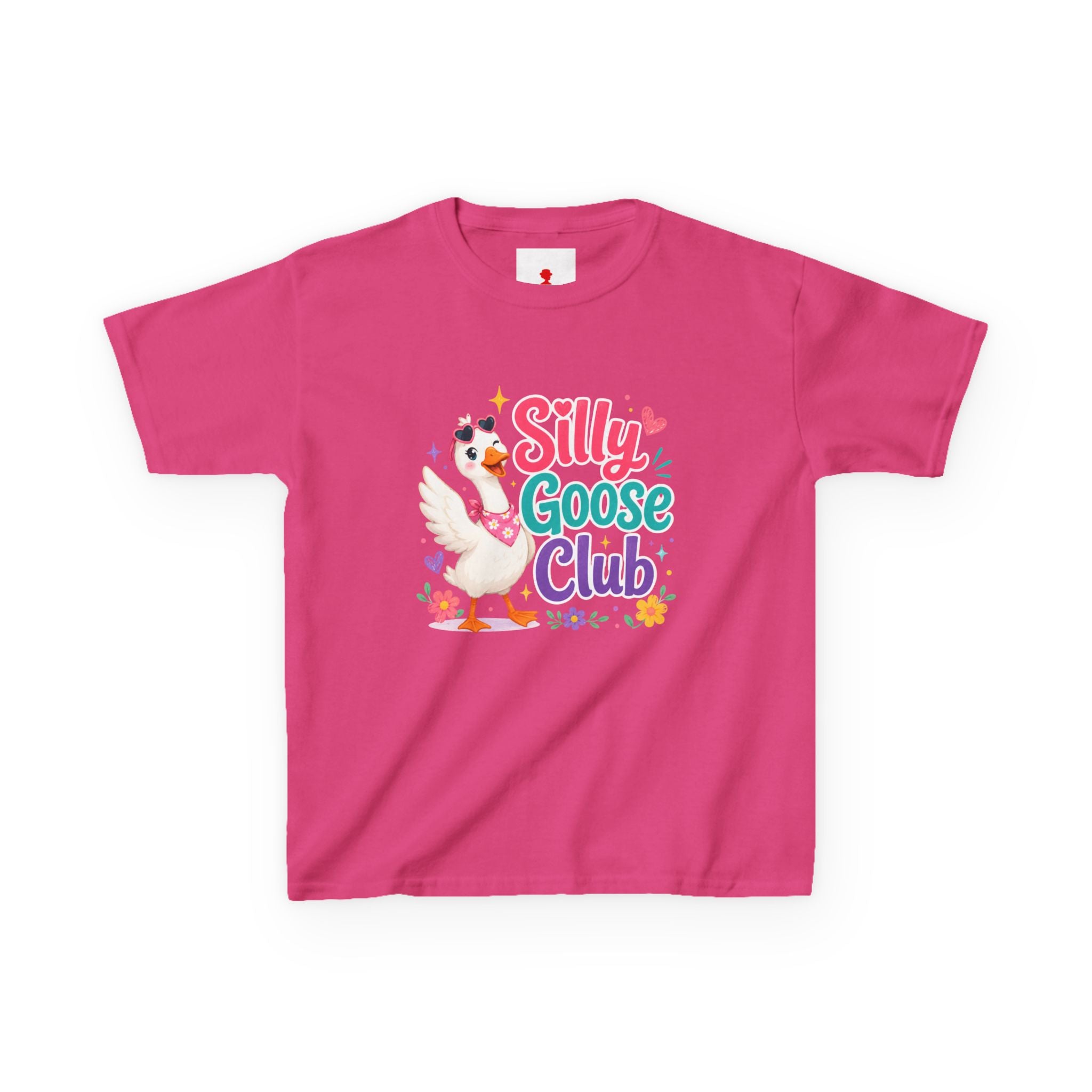 Kids T-Shirt — "Silly Goose Club" Cute Cartoon Goose Tee for Toddlers & Preschoolers