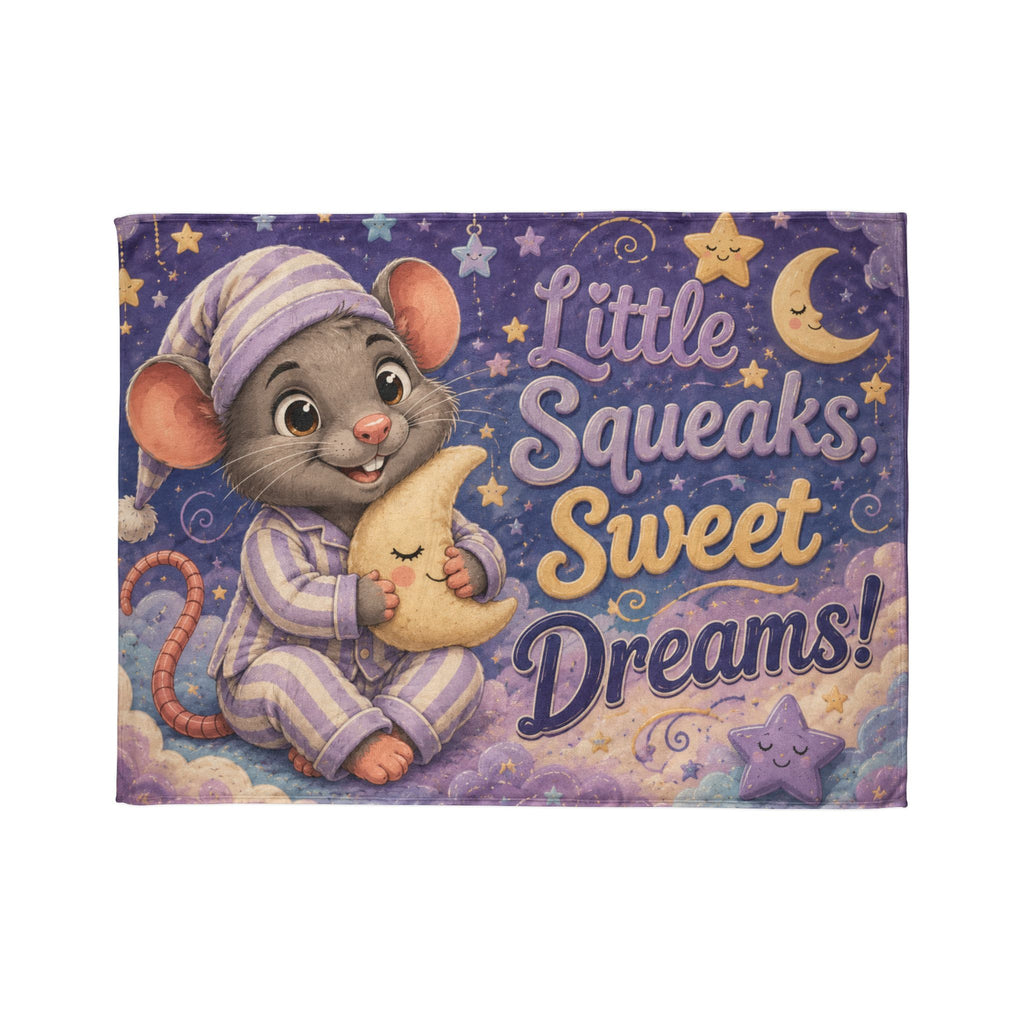 Baby Mouse 'Little Squeaks, Sweet Dreams' Plush Blanket