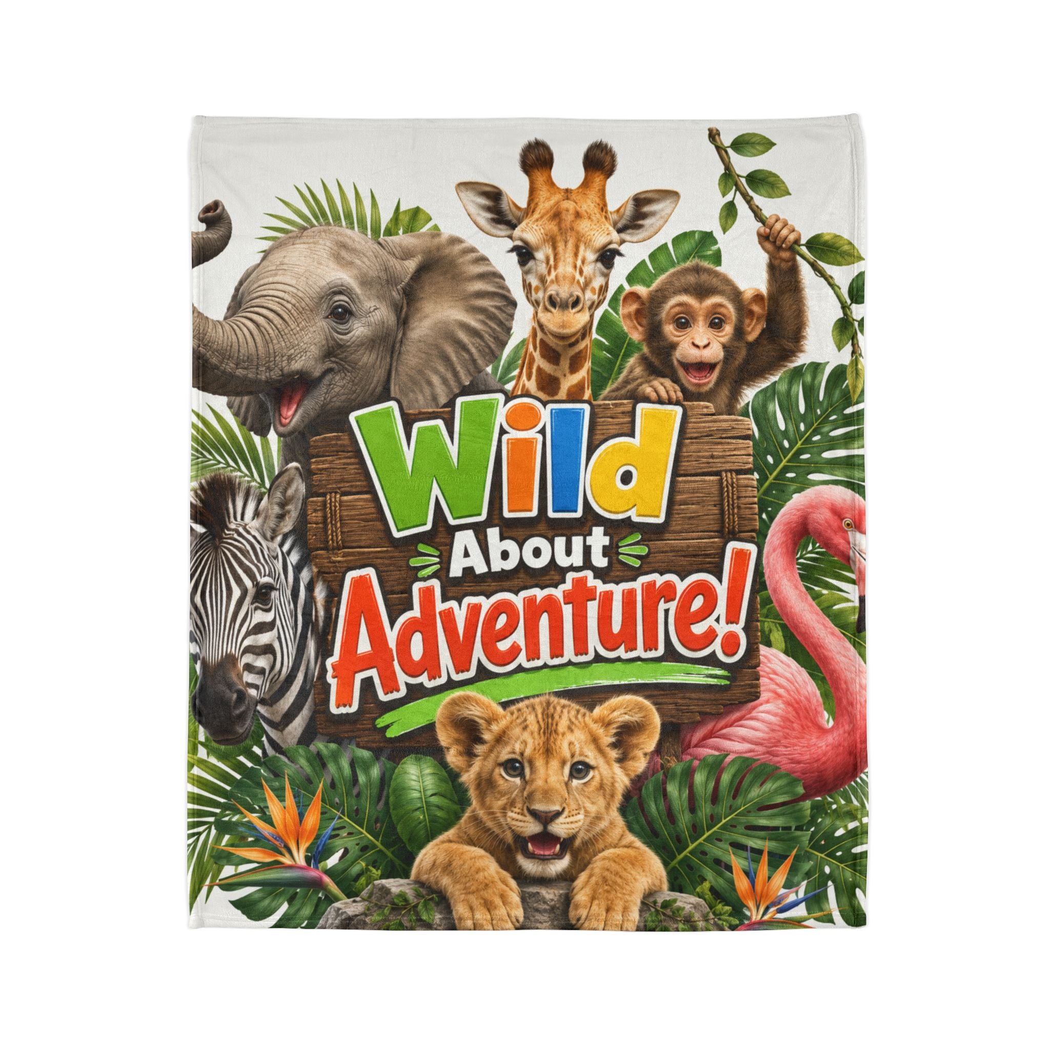 Wild About Adventure! Kids Animal Blanket