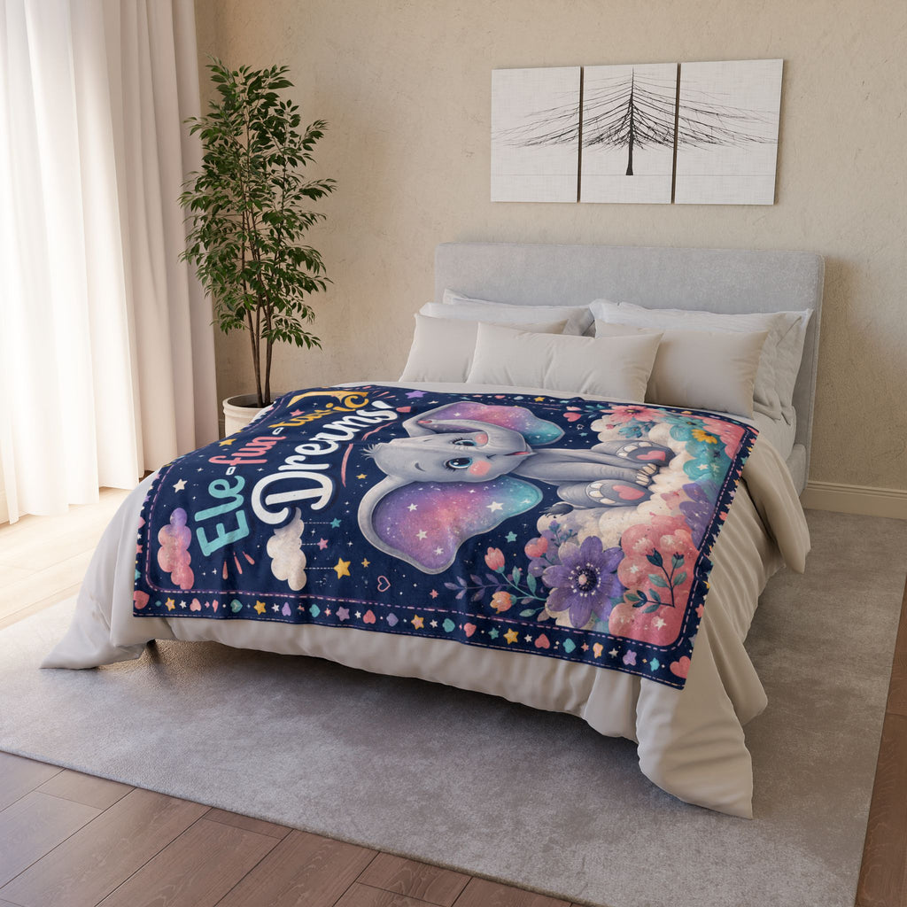 Ele-fun-tastic Dreams! Baby Elephant Plush Blanket