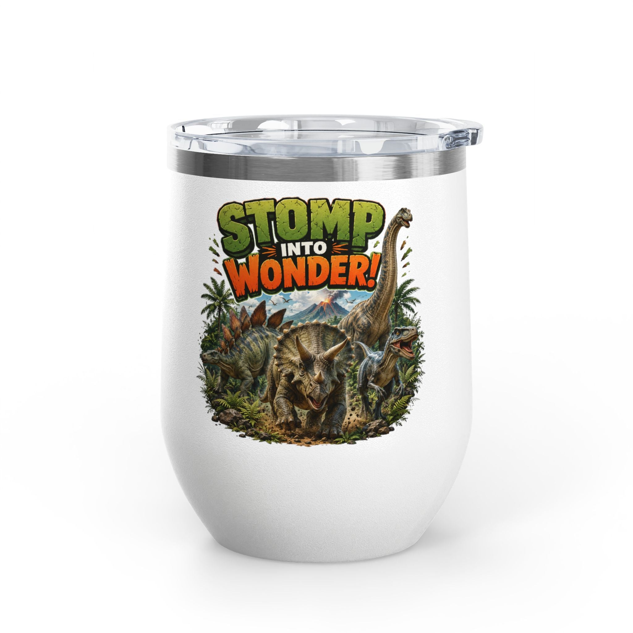 Dinosaur "Stomp Into Wonder" 12oz Tumbler