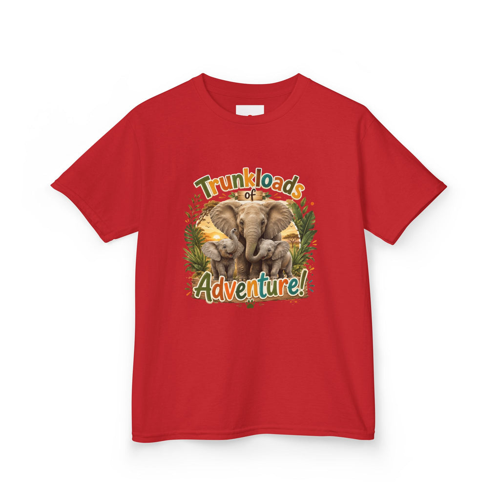 Kids Tee - "Trunkloads of Adventure" Elephant Graphic