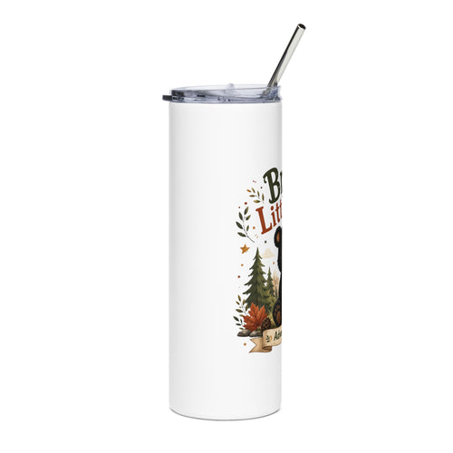 Brave Little Bear 20oz Stainless Steel Tumbler — Adventure Awaits Cute Bear Design