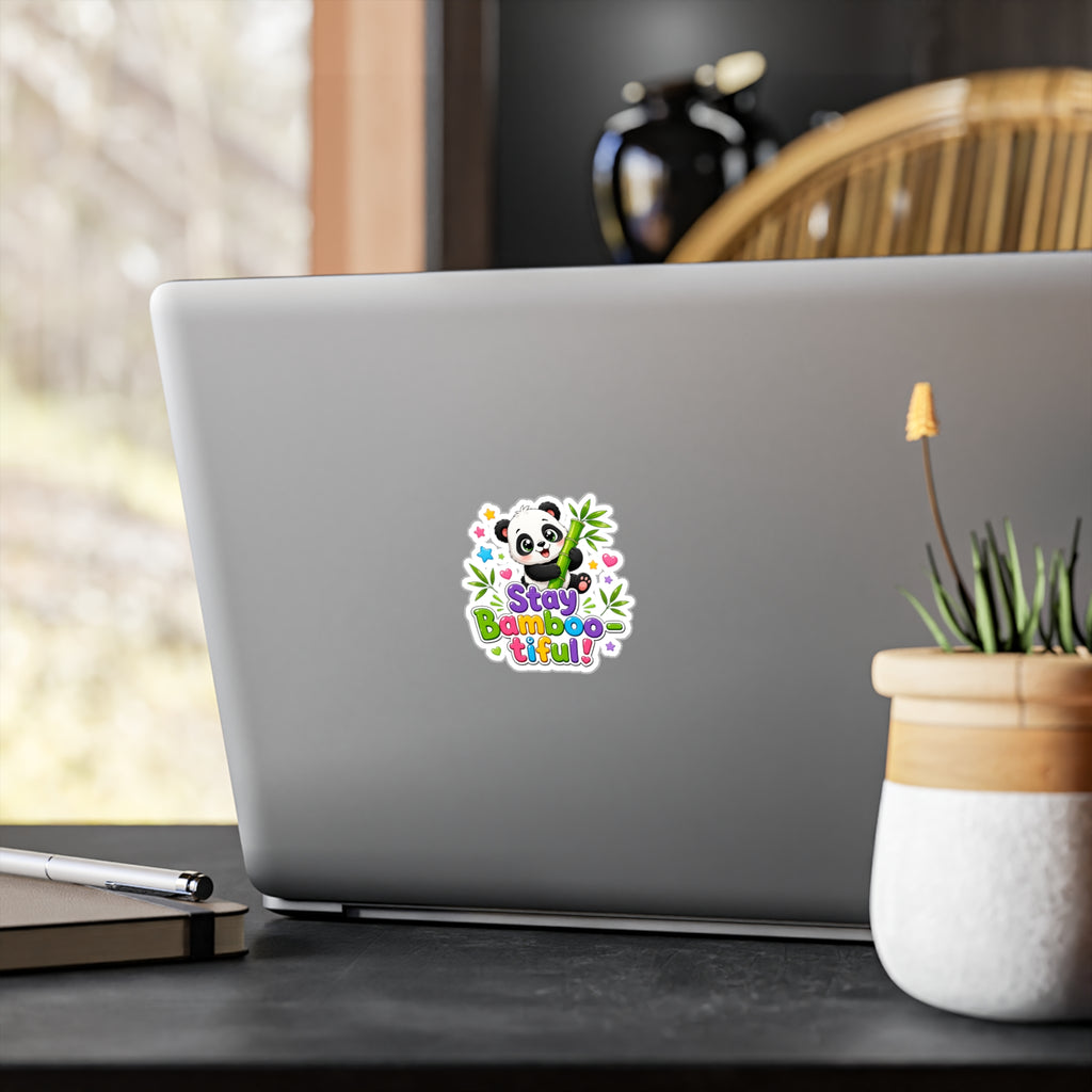 Stay Bamboo-tiful Panda Vinyl Sticker