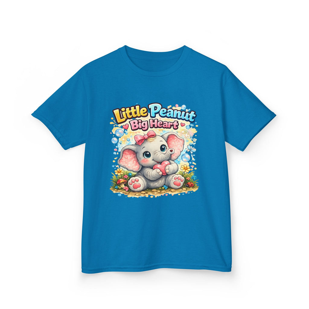 Kids Tee — "Little Peanut Big Heart" Cute Baby Elephant Shirt for Toddlers