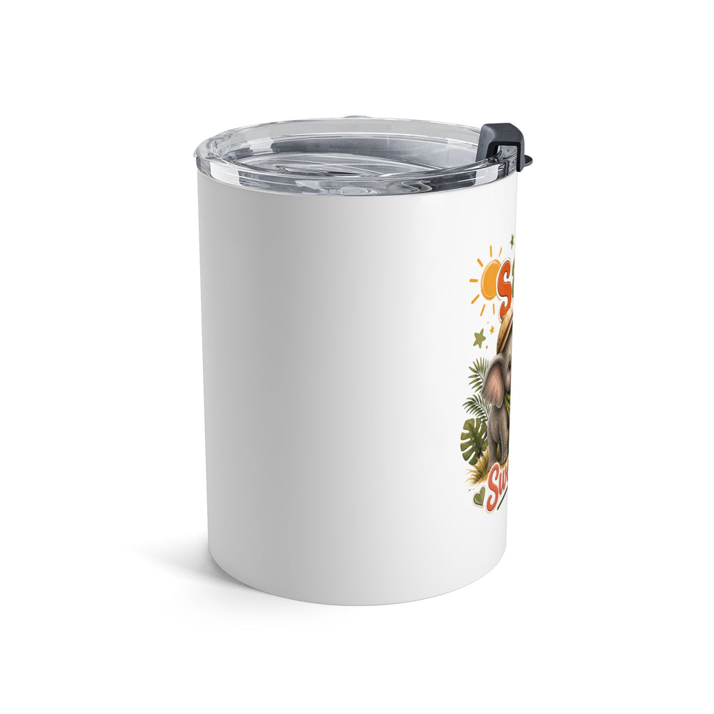 Safari Sweethearts 10oz Tumbler — Cute Elephant Couple Travel Mug
