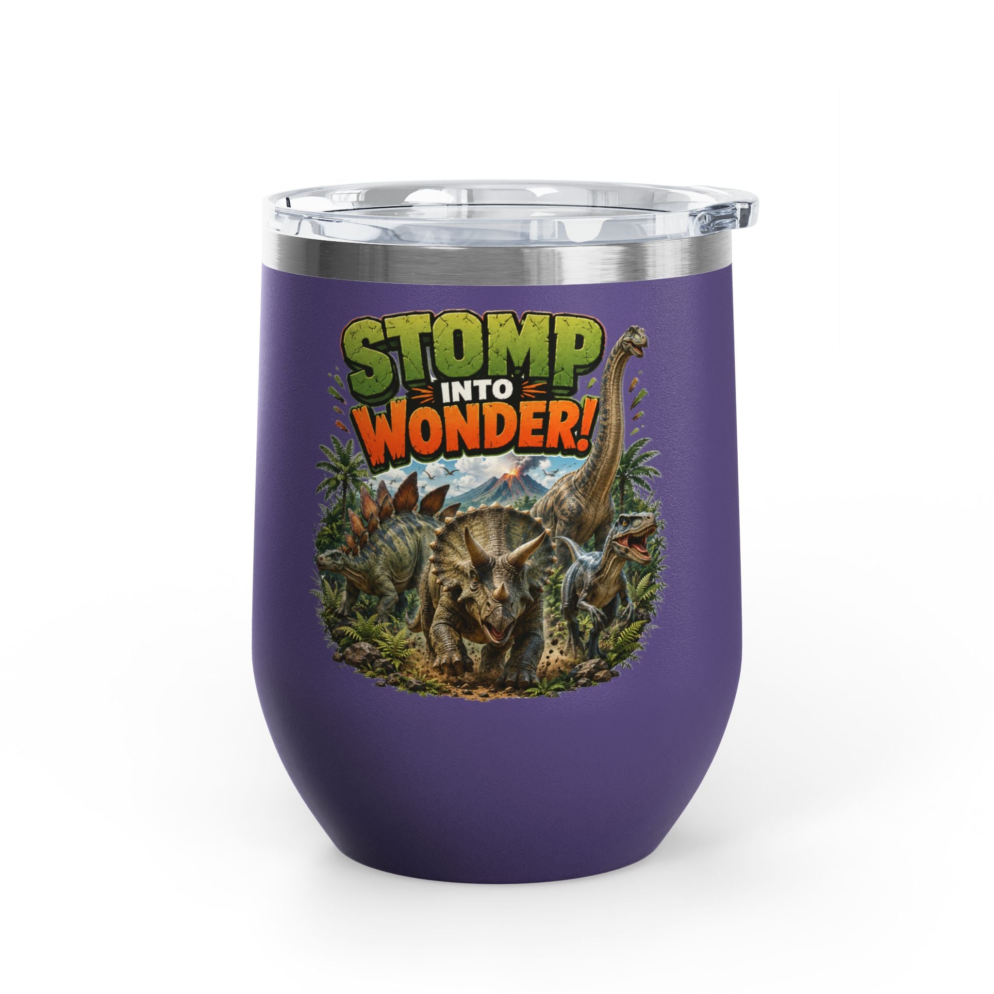 Dinosaur "Stomp Into Wonder" 12oz Tumbler