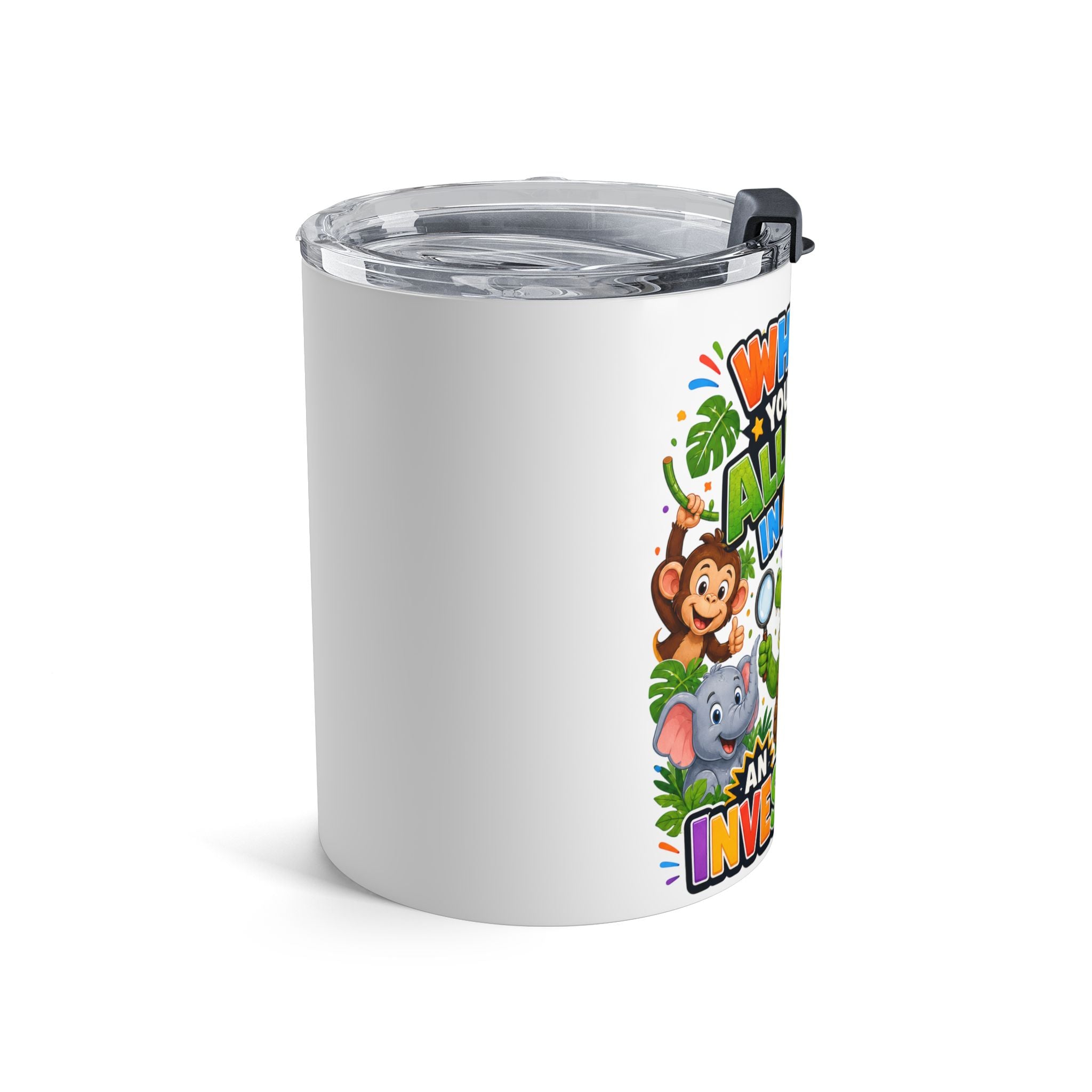 Alligator Investigator Kids Joke Tumbler 10oz | Zoo Animal Detective Design