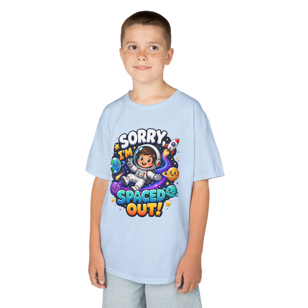 Spaced Out Kids T-Shirt — "Sorry I'm Spaced Out!" Cute Space Astronaut Tee