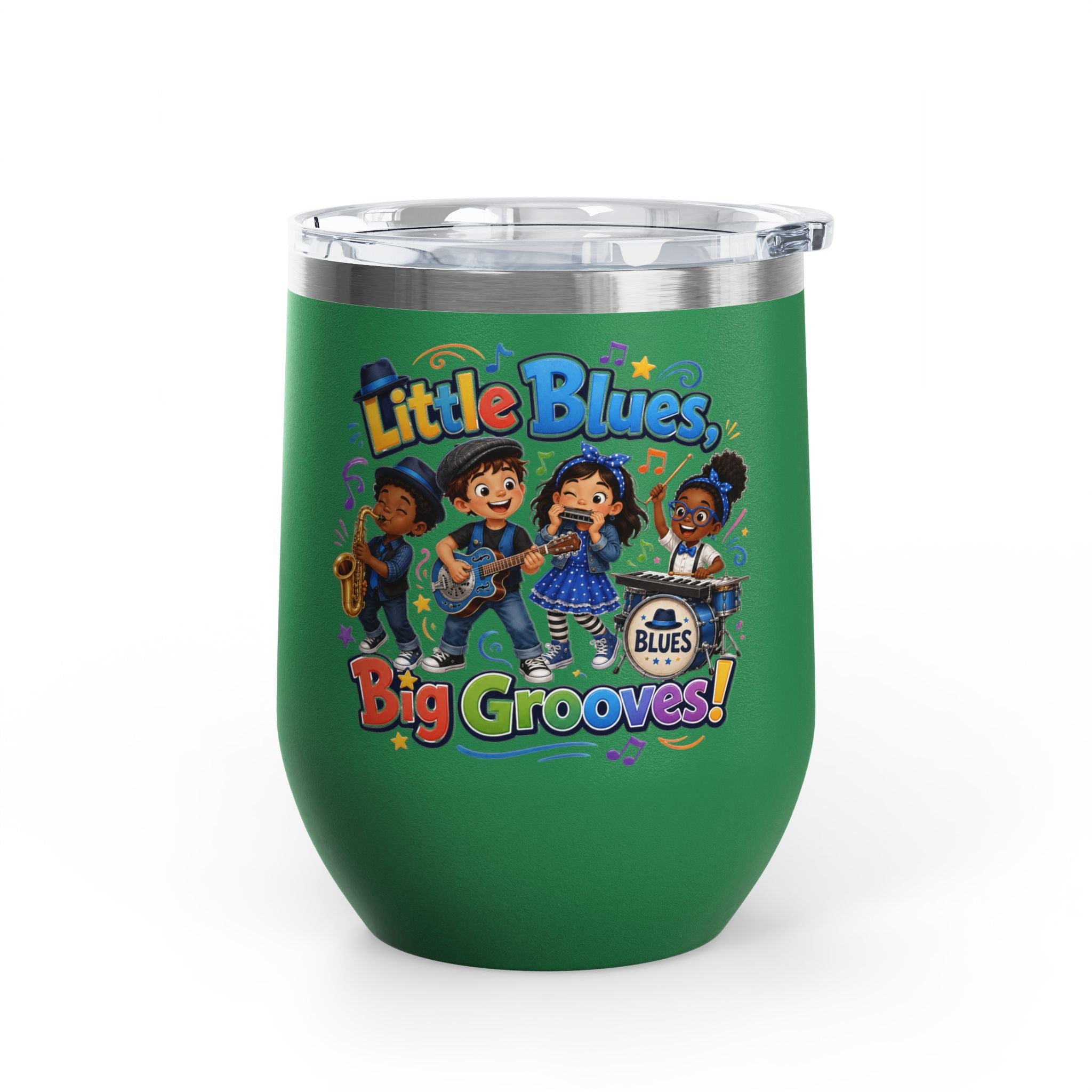 "Little Blues, Big Grooves!" Kids Band Insulated 12oz