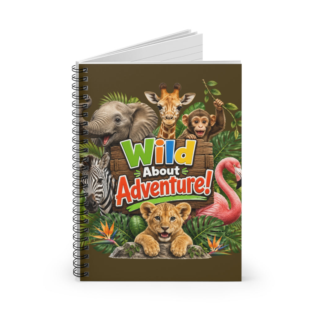 Adventure Kids Notebook — "Wild About Adventure!" Spiral Journal