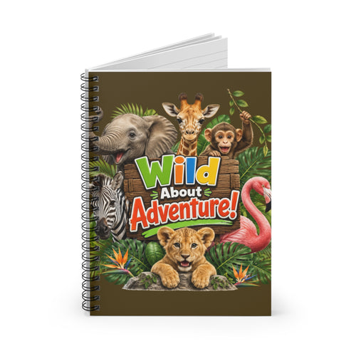 Adventure Kids Notebook — "Wild About Adventure!" Spiral Journal