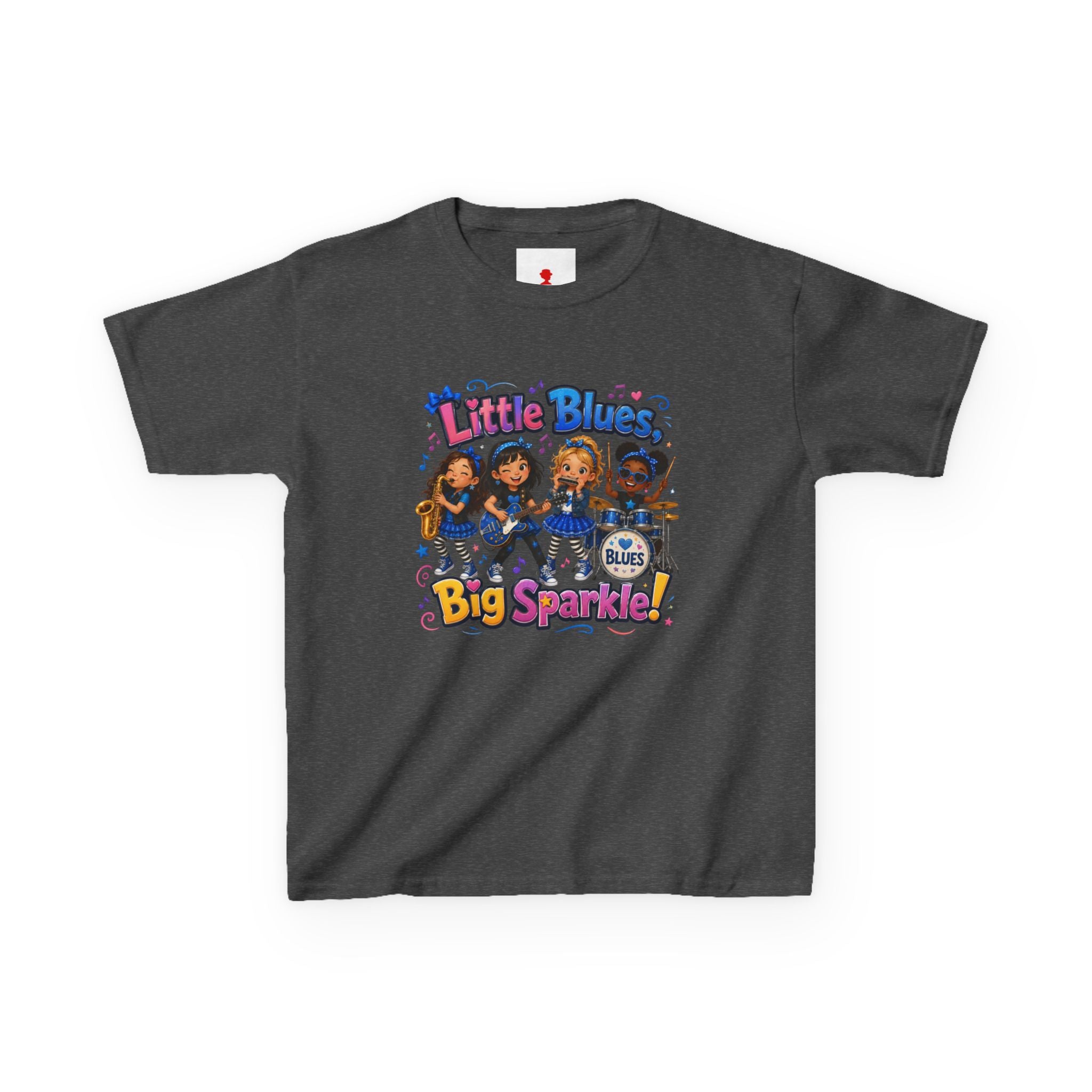 Kids Tee — "Little Blues Big Sparkle" Band Graphic