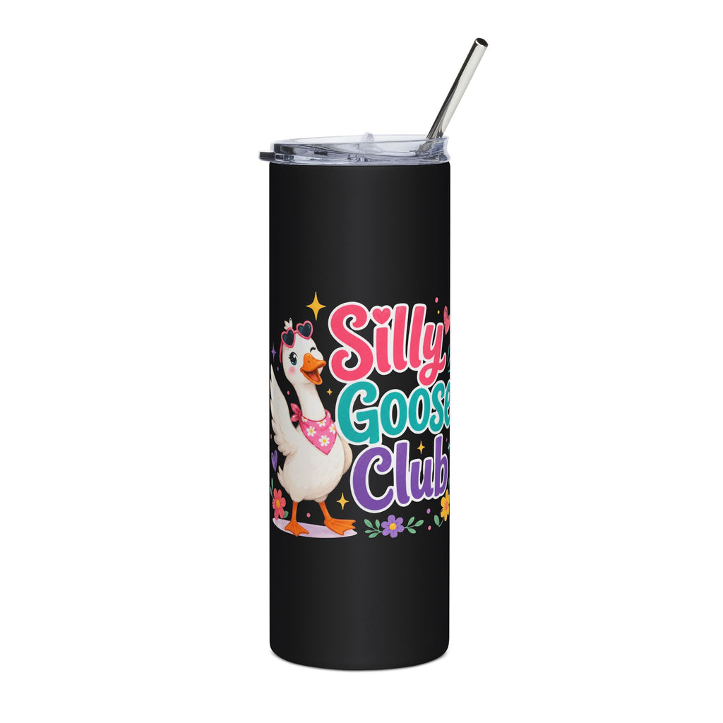 Silly Goose Club 20oz Stainless Steel Tumbler — Insulated Travel Cup with Cute Goose Design