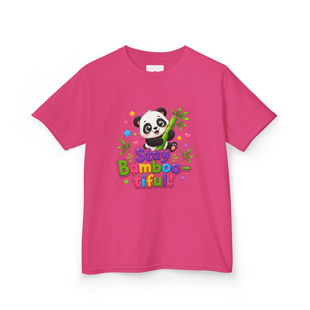 Kids Panda 'Stay Bambootiful!' T-Shirt — Cute Bamboo Forest Tee for Boys & Girls