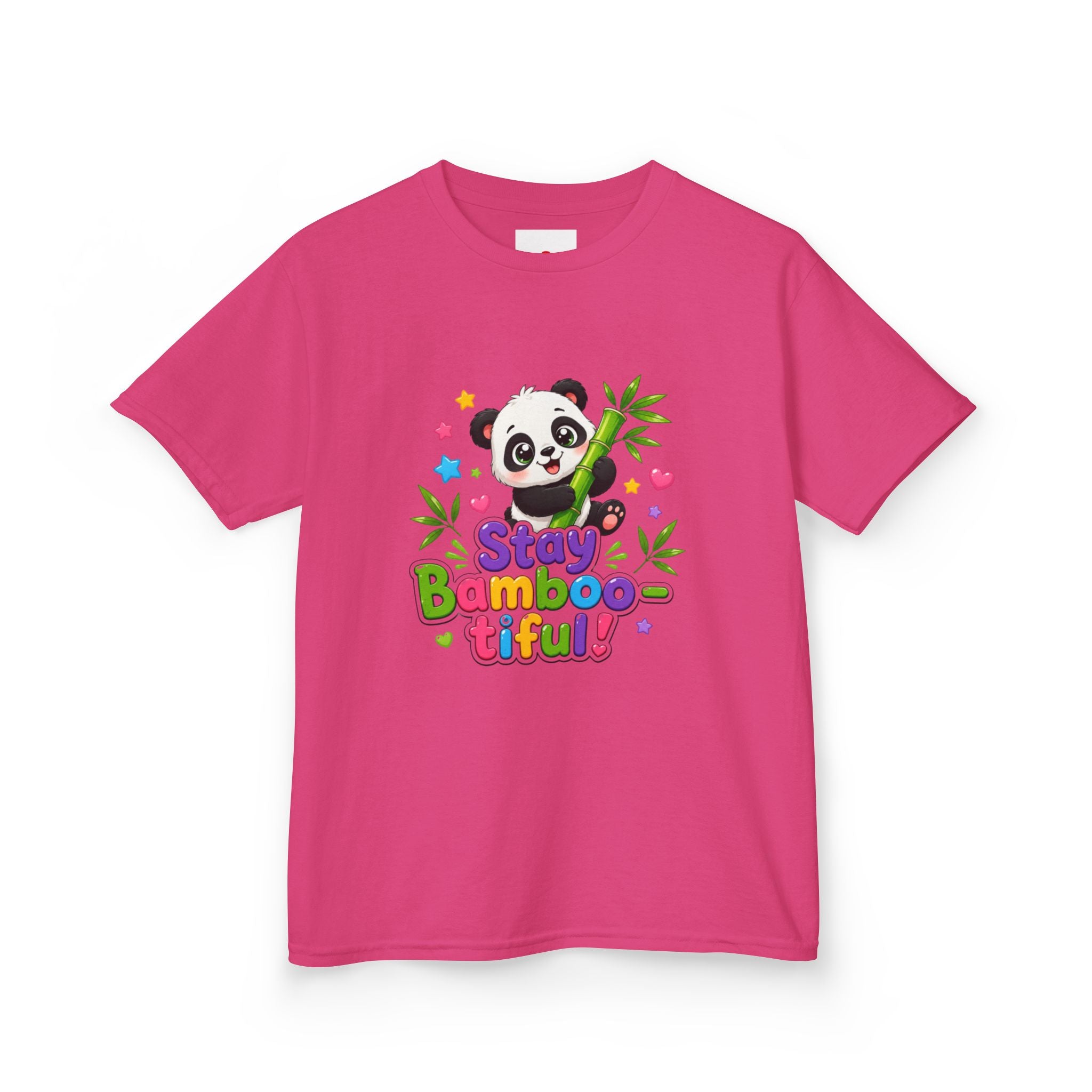 Kids Panda 'Stay Bambootiful!' T-Shirt — Cute Bamboo Forest Tee for Boys & Girls