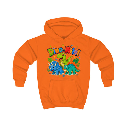 Dino-Mite! Kids Hoodie — Cute Colorful Dinosaur Pullover for Toddlers & Kids