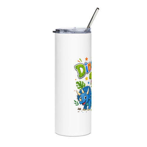 Dino-Mite 20oz Stainless Steel Tumbler — Cute Dinosaur Travel Cup for Kids & Dino Lovers