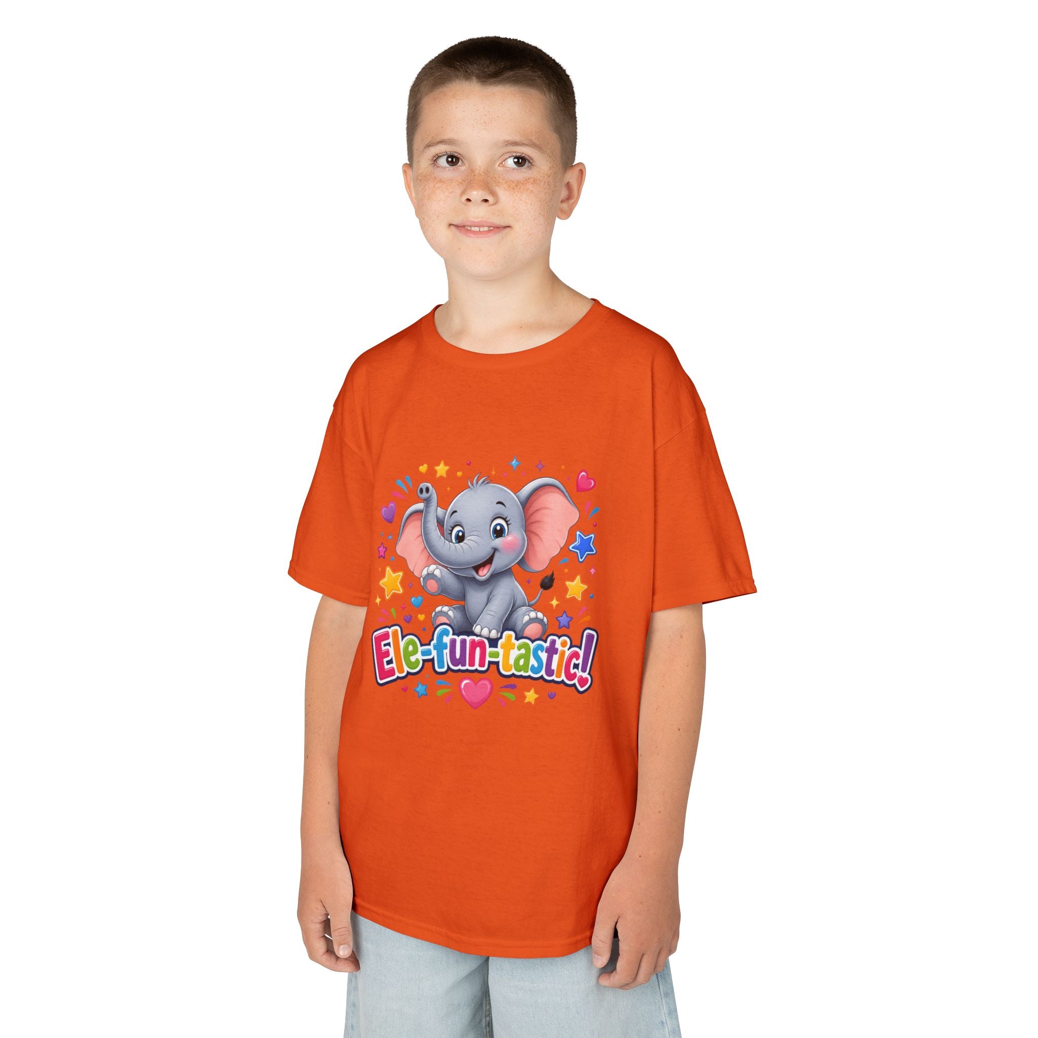 Kids T-Shirt — "Ele-fun-tastic!" Cute Elephant Graphic Tee for Toddlers, Birthday & Playtime