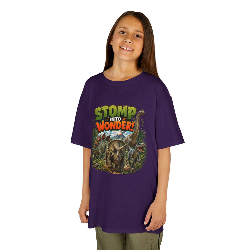 Kids T-Shirt - "Stomp Into Wonder" Dinosaur Graphic Tee