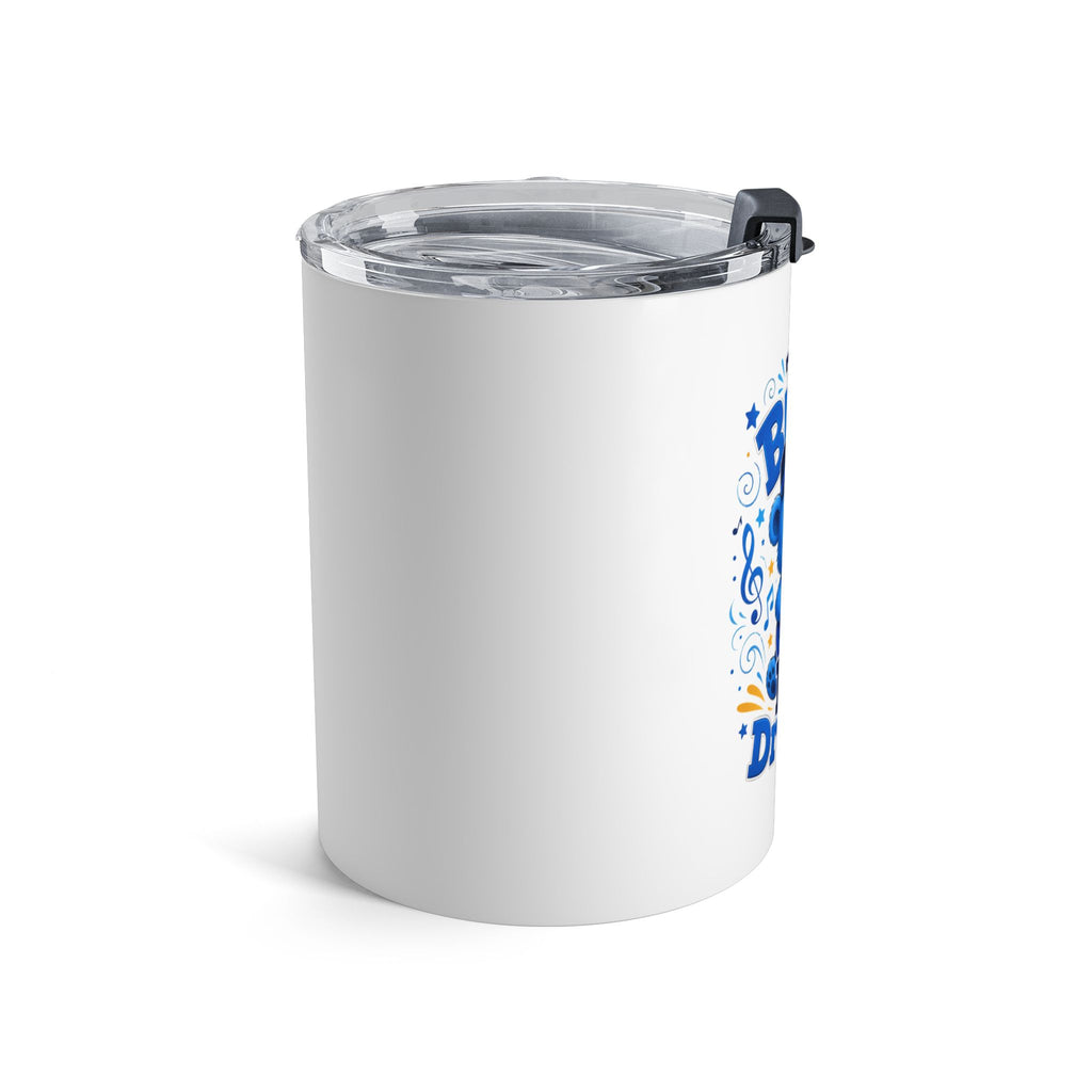 Tiny Blues, Big Dreams 10oz Tumbler — Cute Blue Bear Music Travel Cup