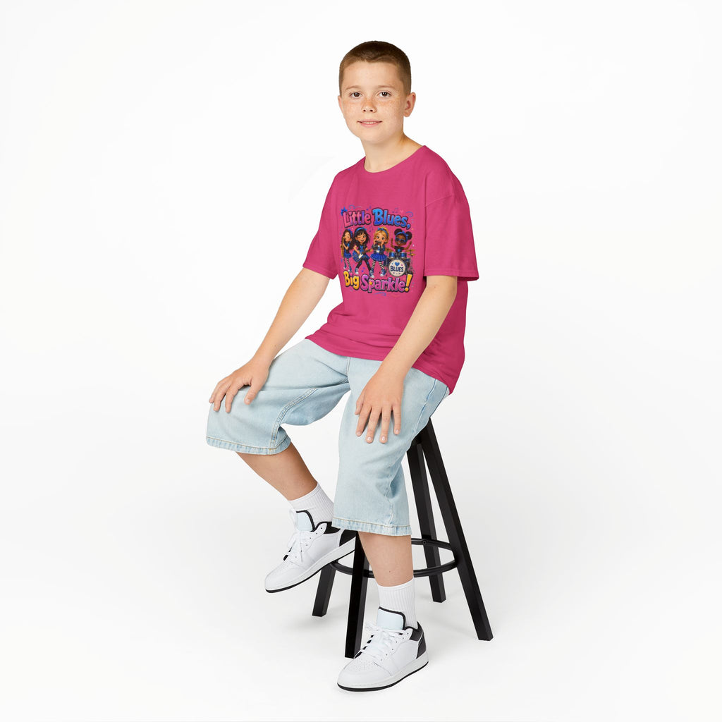 Kids Tee — "Little Blues Big Sparkle" Band Graphic