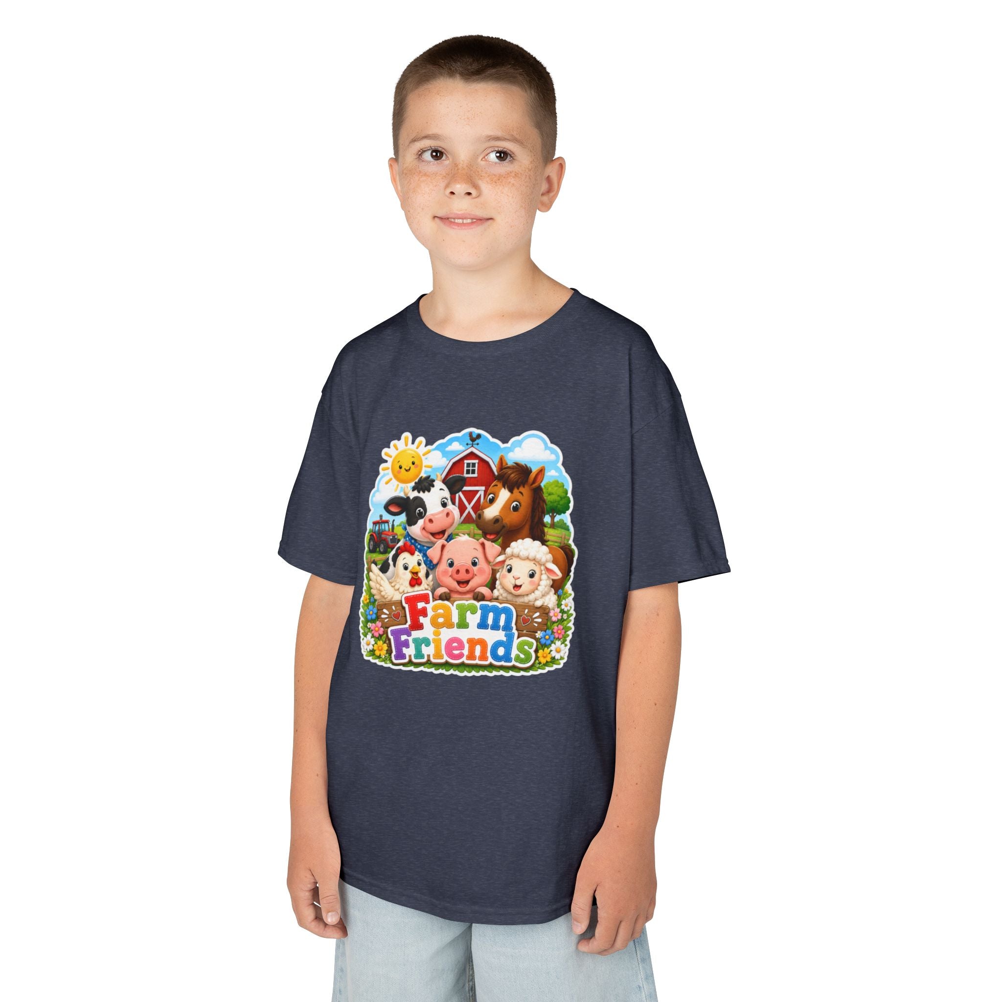 Kids Farm Friends T‑Shirt — Cute Barnyard Animals Graphic Tee