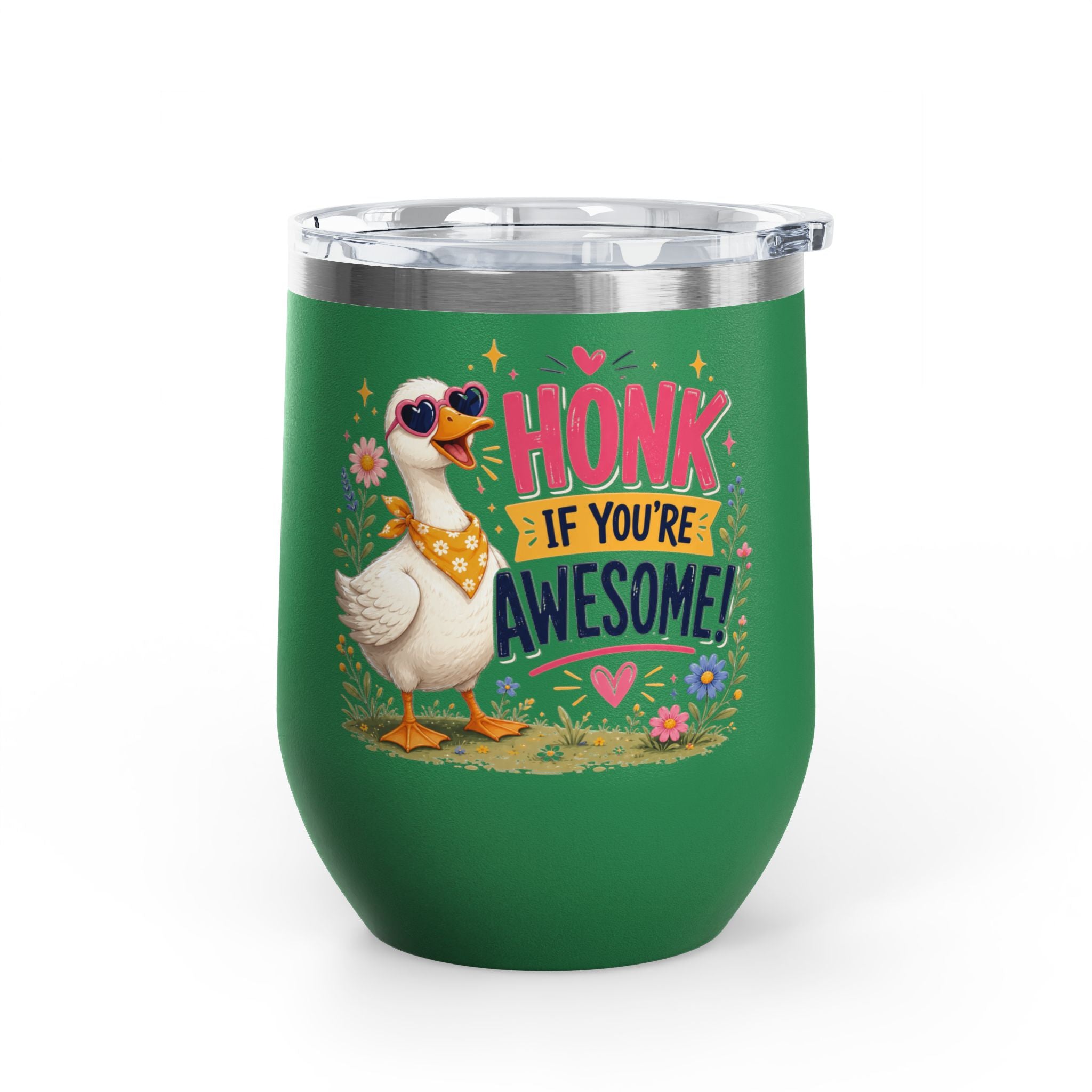 "Honk If You’re Awesome" Goose 12oz Insulated Cup