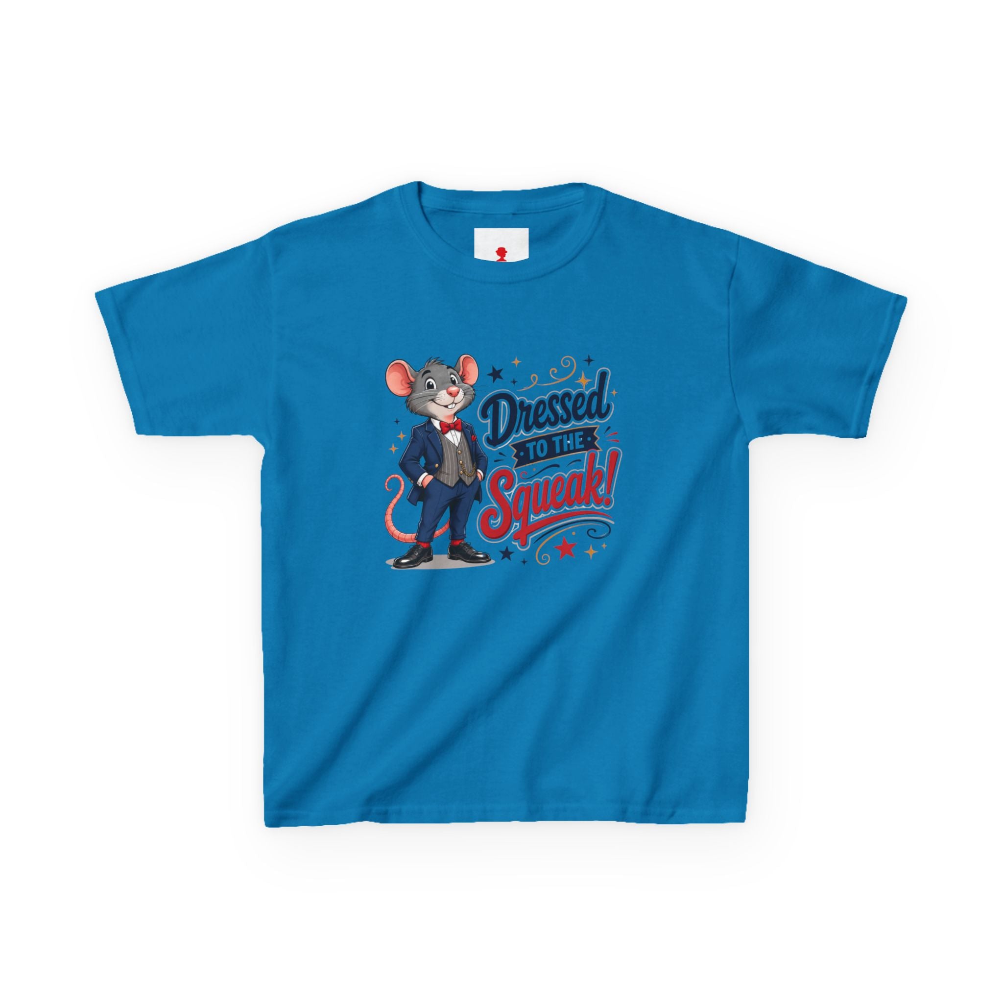 Kids Tee — "Dressed to the Squeak" Cartoon Mouse Graphic