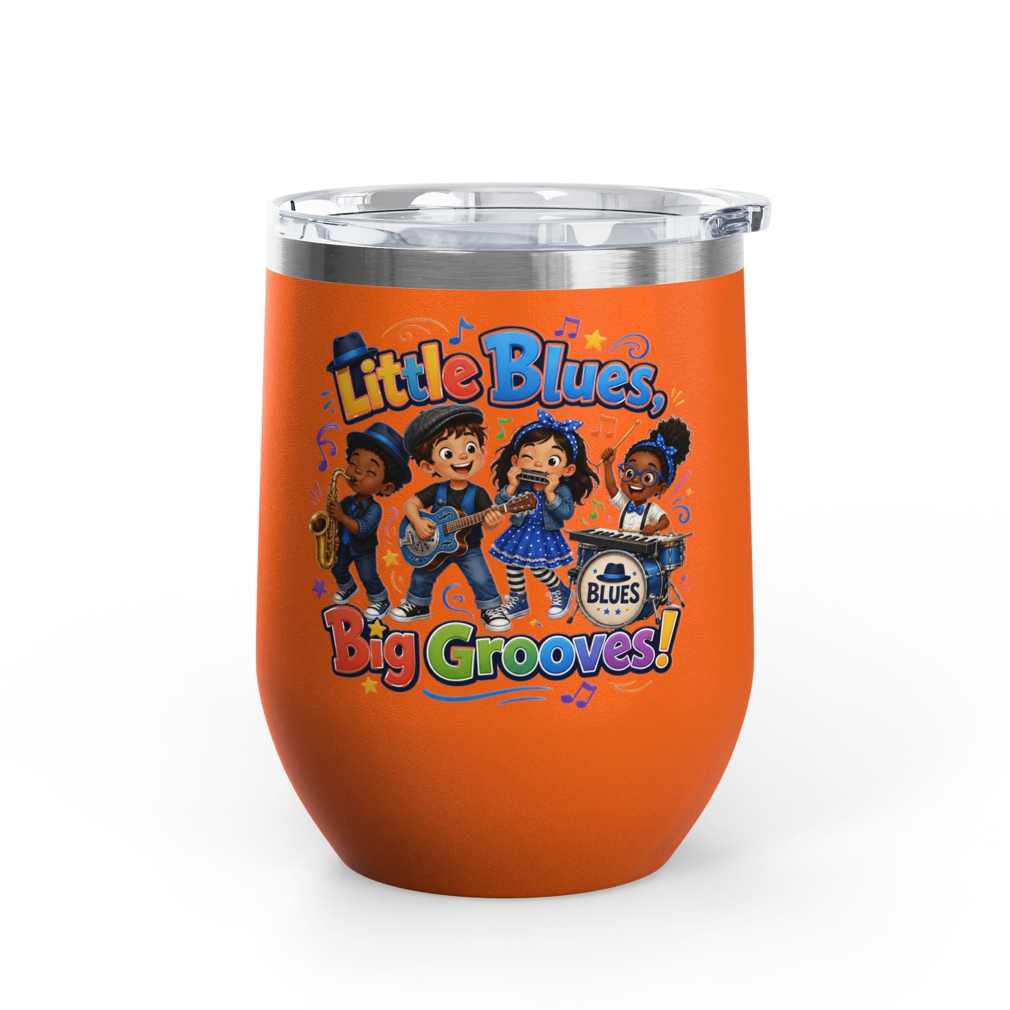 "Little Blues, Big Grooves!" Kids Band Insulated 12oz