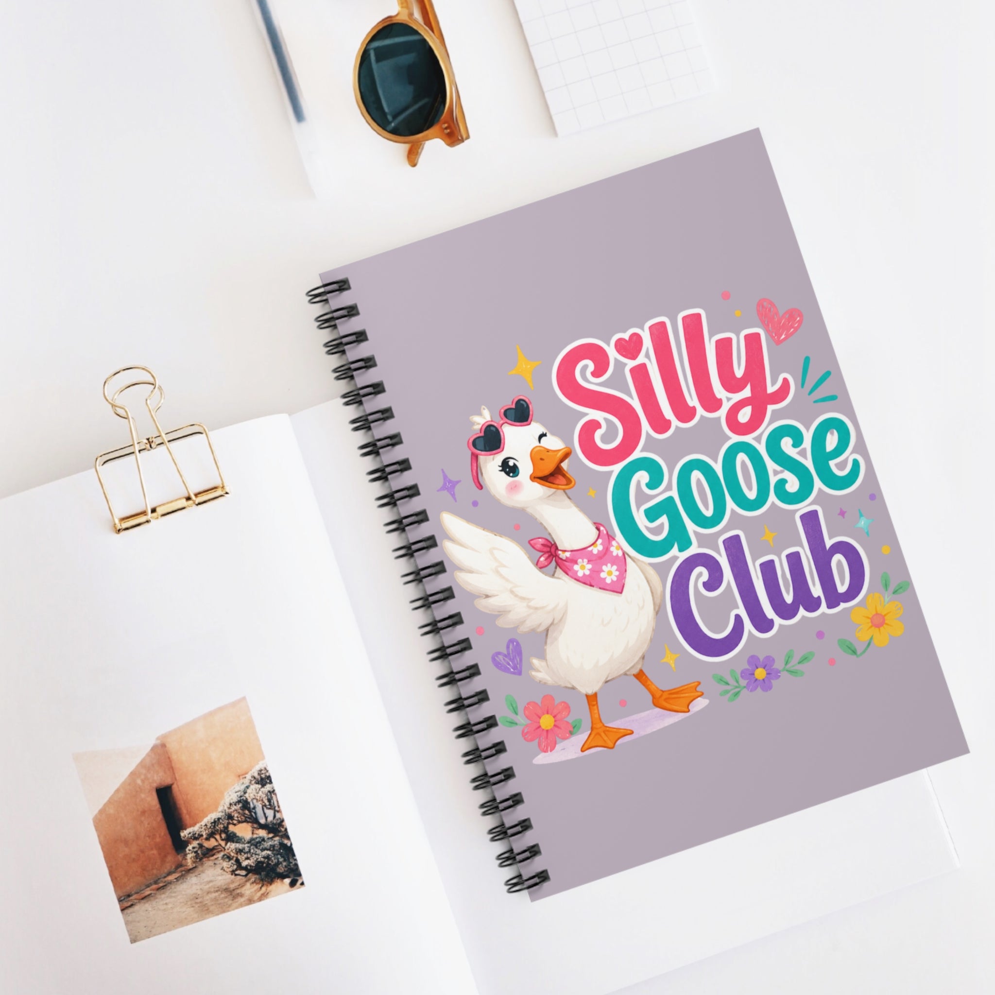 Silly Goose Club Spiral Notebook — Cute Ruled Journal for Kids & Gifts