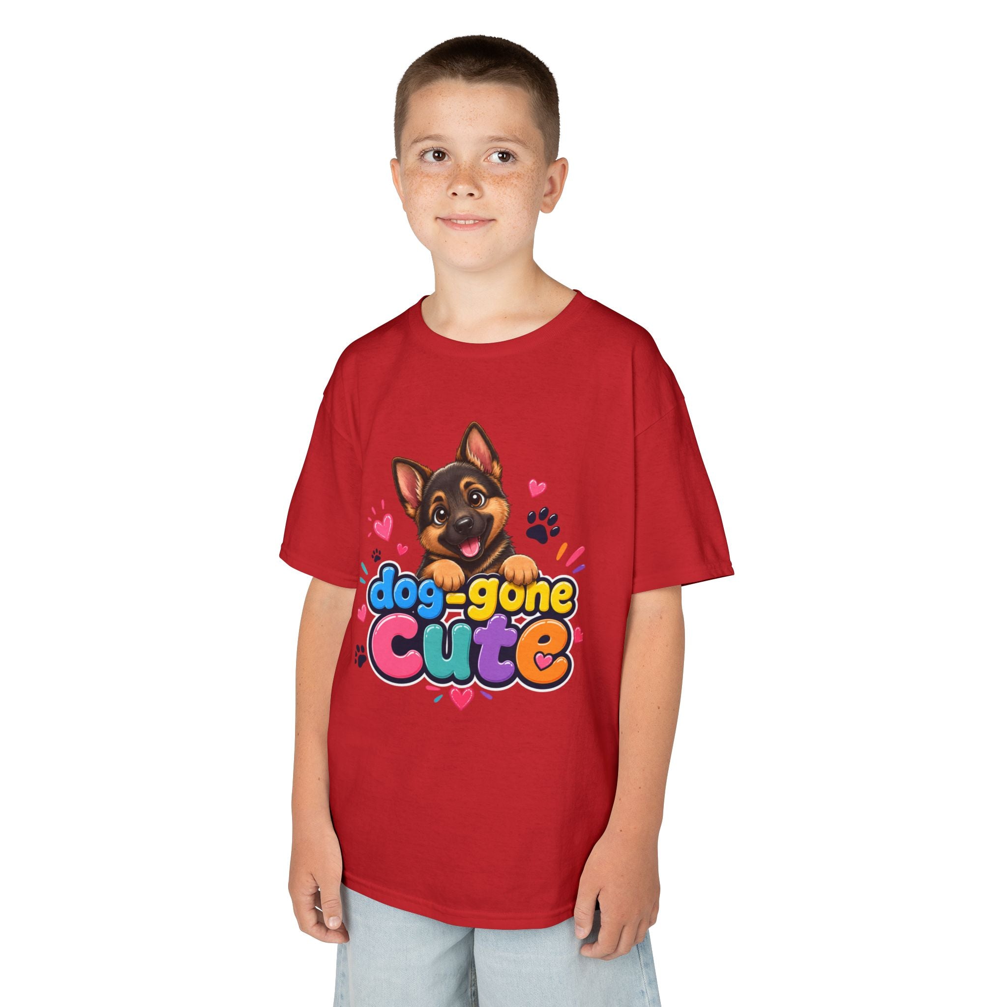 Kids T-Shirt — "Dog-Gone Cute" German Shepherd Puppy Tee