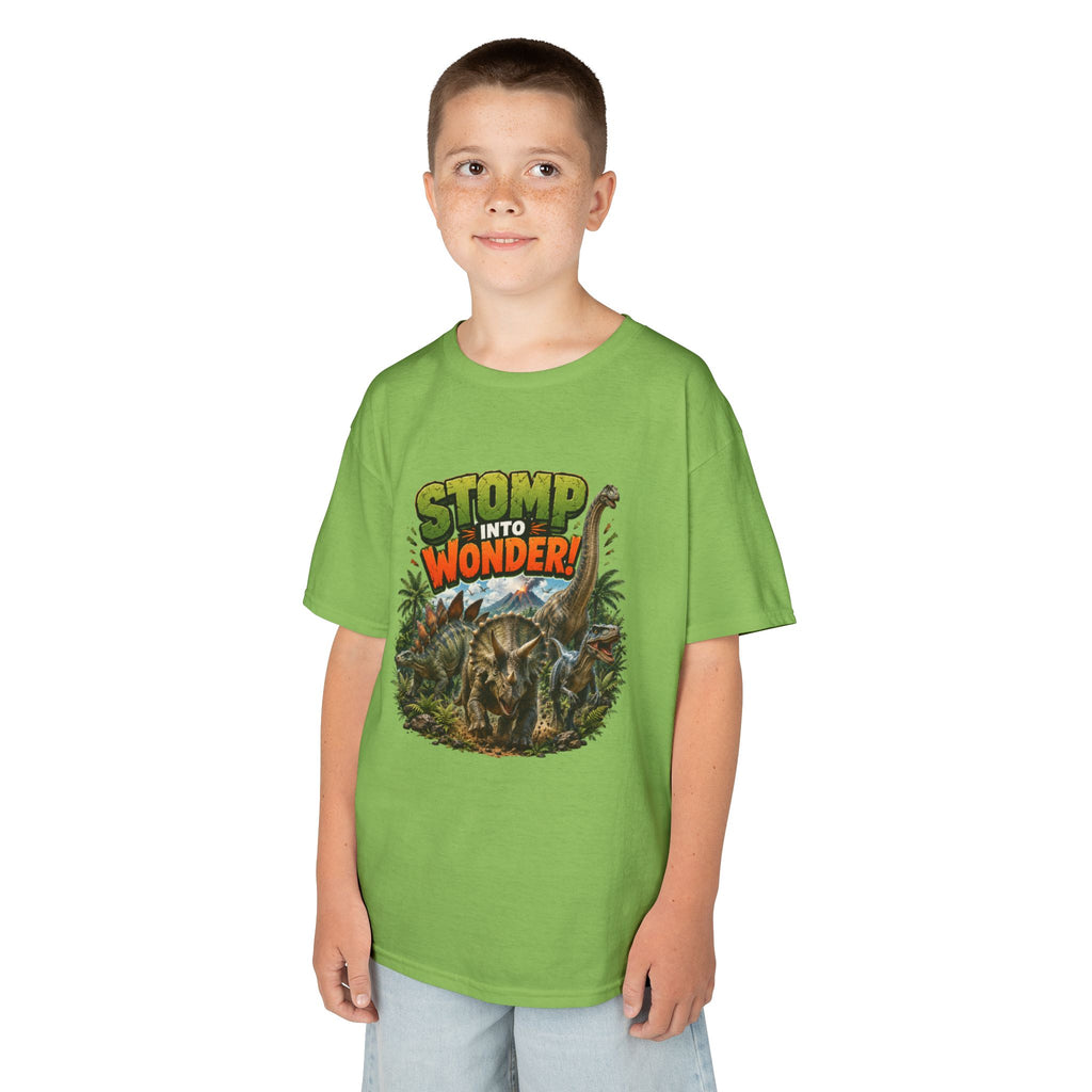 Kids T-Shirt - "Stomp Into Wonder" Dinosaur Graphic Tee