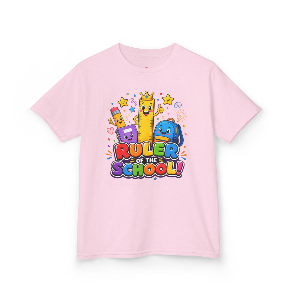 Ruler of the School kids T-Shirt | Cute School Supplies Graphic