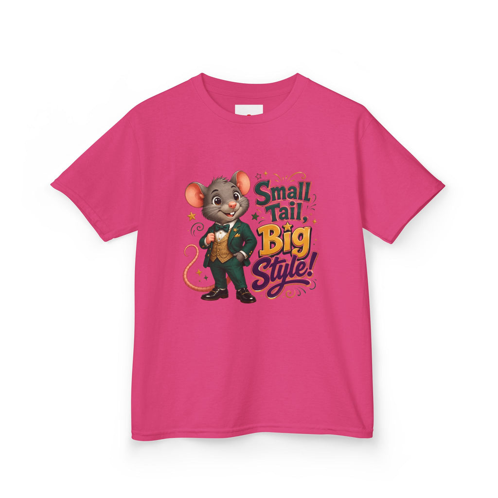 Kids T-Shirt — “Small Tail, Big Style!” Cartoon Mouse Graphic Tee