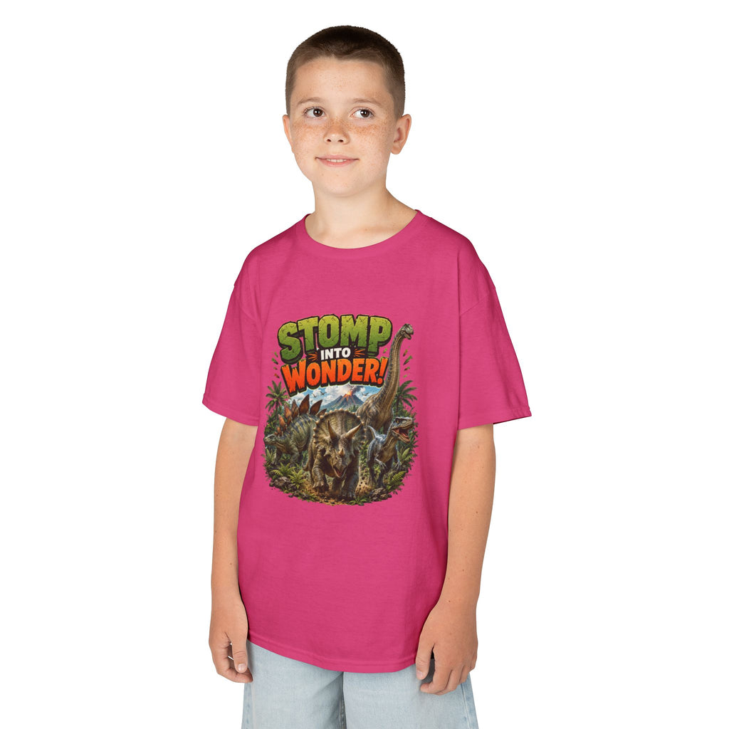 Kids T-Shirt - "Stomp Into Wonder" Dinosaur Graphic Tee