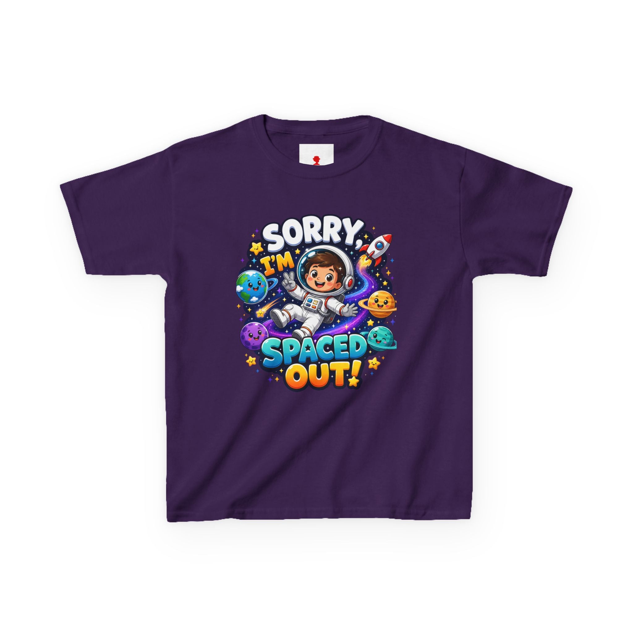 Spaced Out Kids T-Shirt — "Sorry I'm Spaced Out!" Cute Space Astronaut Tee
