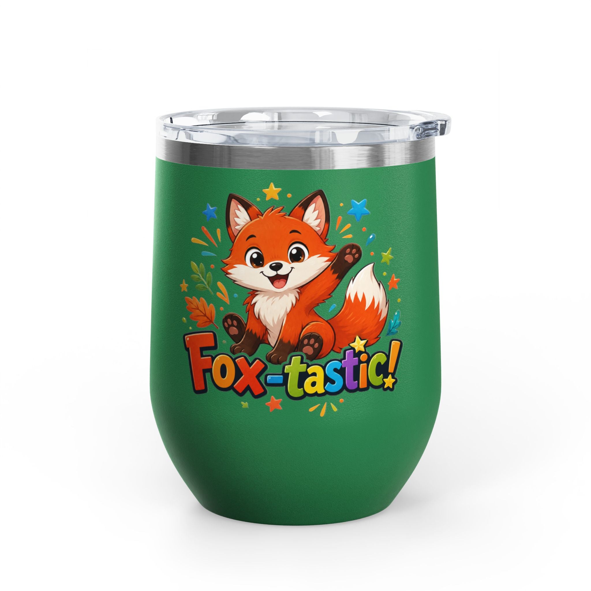 Fox-tastic! Cute Fox 12oz Insulated Tumbler (Fun Animal Gift)