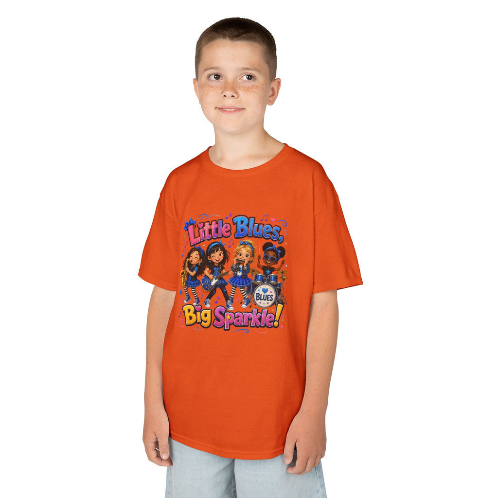 Kids Tee — "Little Blues Big Sparkle" Band Graphic