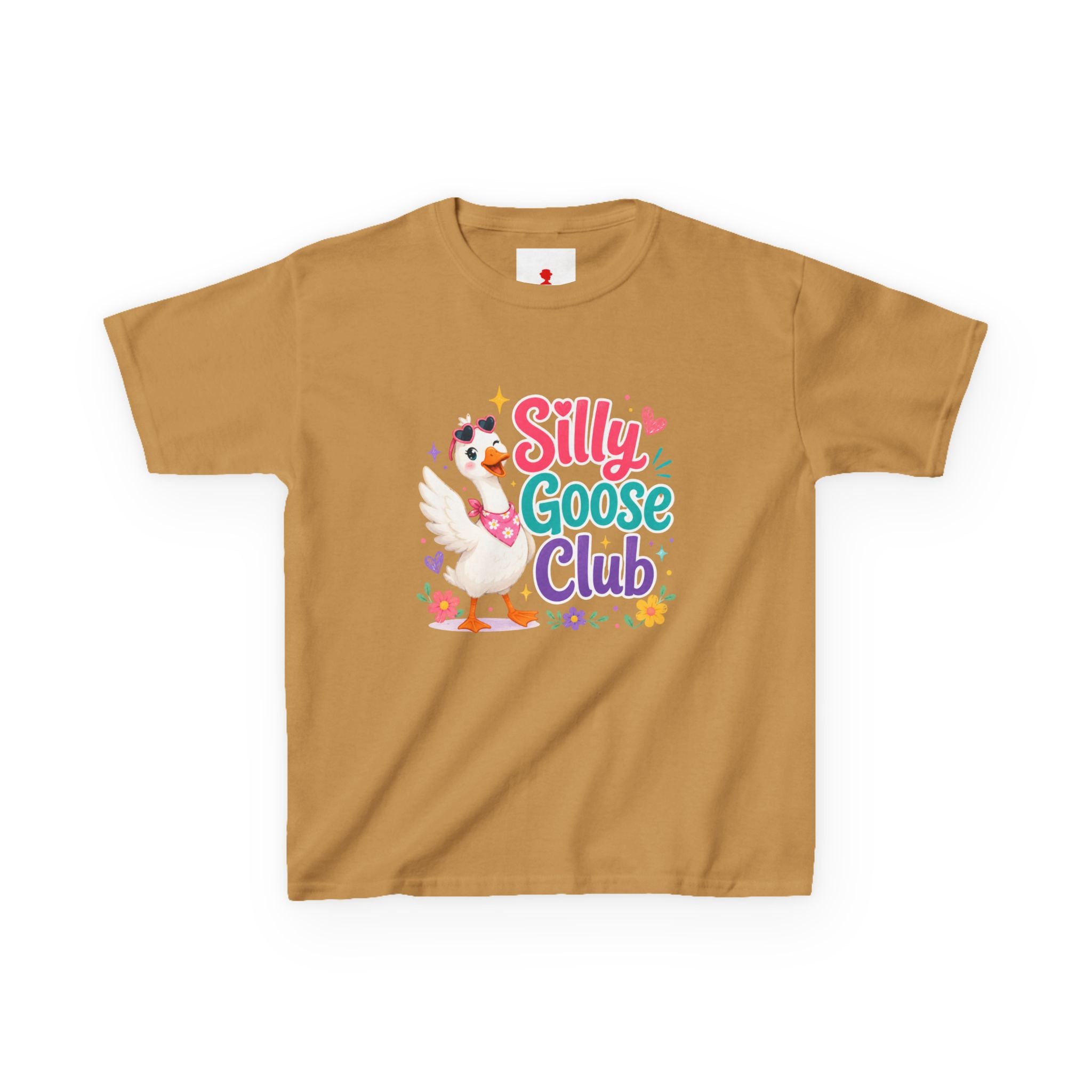 Kids T-Shirt — "Silly Goose Club" Cute Cartoon Goose Tee for Toddlers & Preschoolers