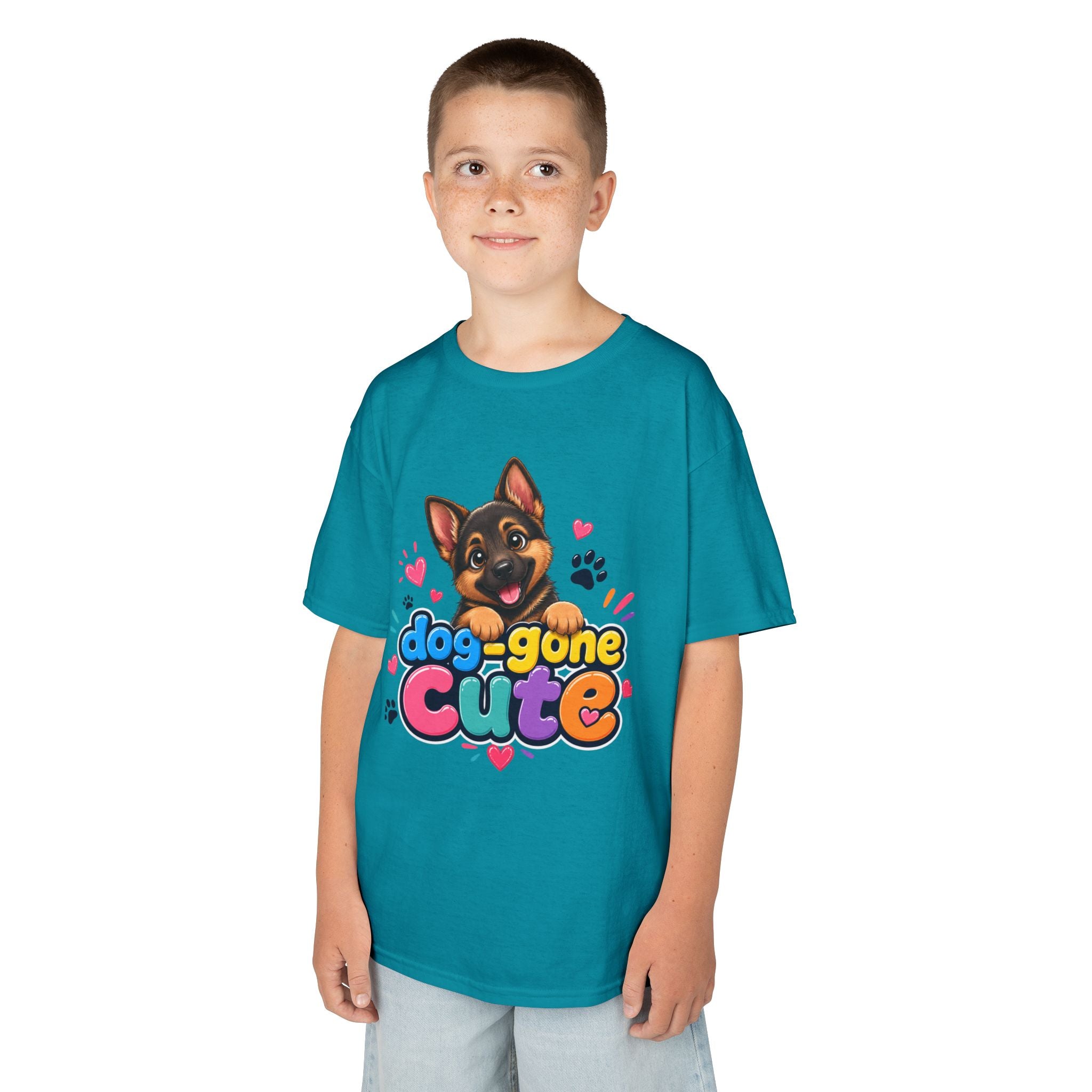 Kids T-Shirt — "Dog-Gone Cute" German Shepherd Puppy Tee