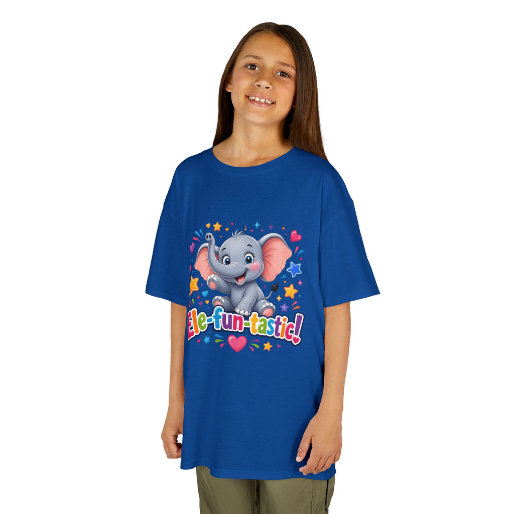 Kids T-Shirt — "Ele-fun-tastic!" Cute Elephant Graphic Tee for Toddlers, Birthday & Playtime