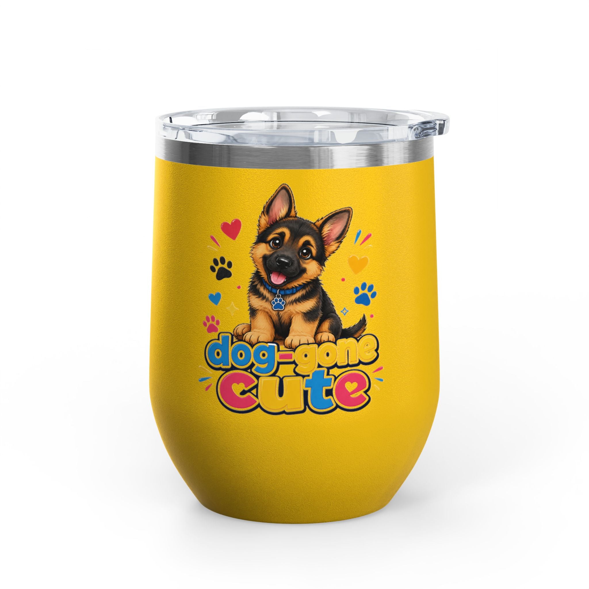 "Dog-Gone Cute" German Shepherd 12oz Insulated Cup