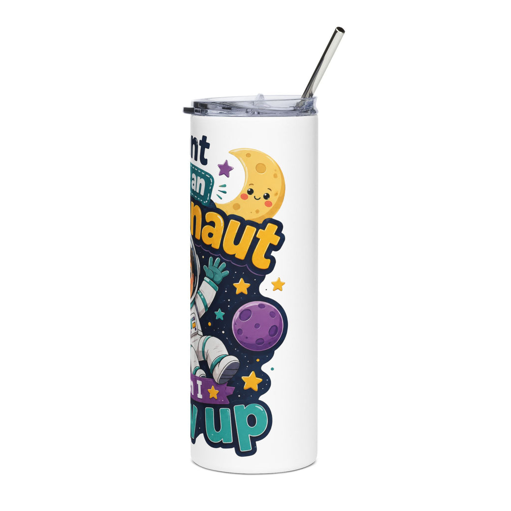 Space Explorer 20oz Stainless Tumbler — "I Want to Be an Astronaut When I Grow Up" Kids Travel Cup
