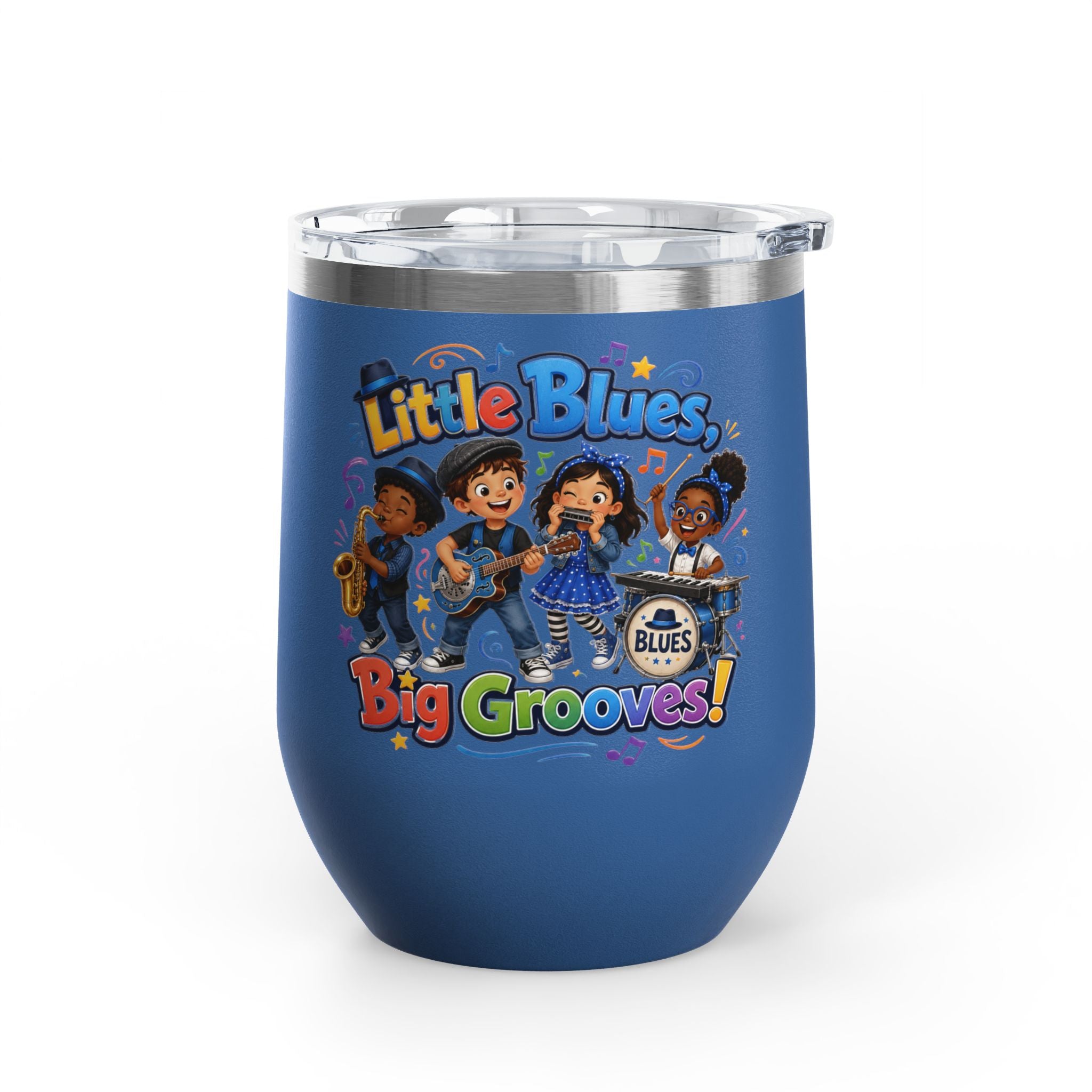 "Little Blues, Big Grooves!" Kids Band Insulated 12oz
