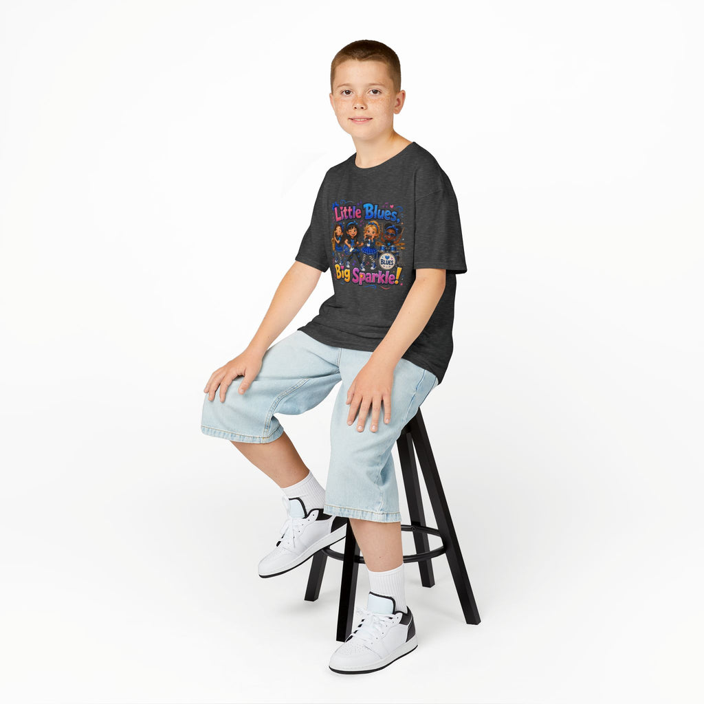 Kids Tee — "Little Blues Big Sparkle" Band Graphic