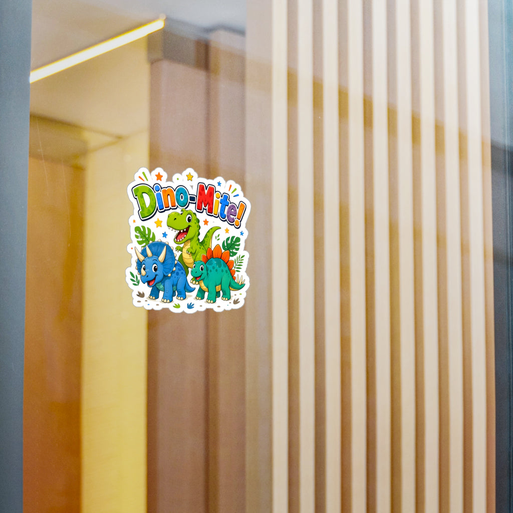 Dino-Mite! Kids' Dinosaur Kiss-Cut Vinyl Sticker
