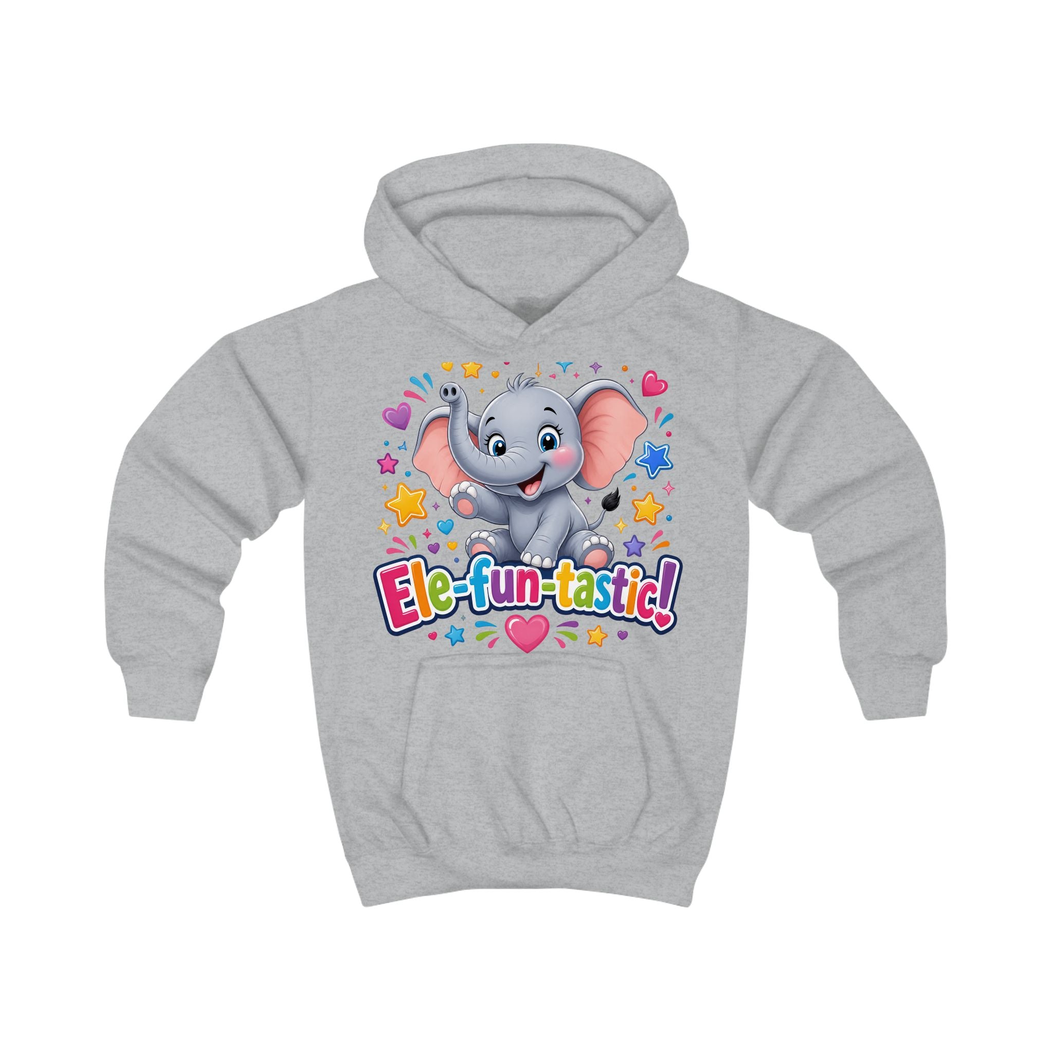 Ele-fun-tastic! Cute Elephant Kids Hoodie — Colorful Toddler Pullover